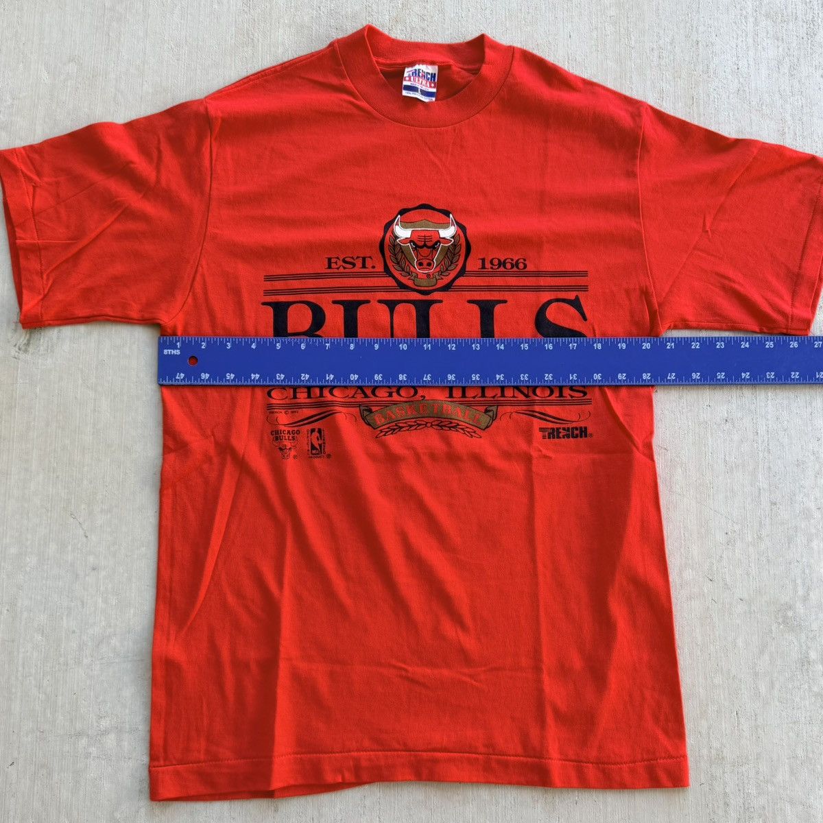 NBA Vintage Chicago Bulls T Shirt 90s Single Stitch Trench Ultra Size US L / EU 52-54 / 3 - 6 Thumbnail