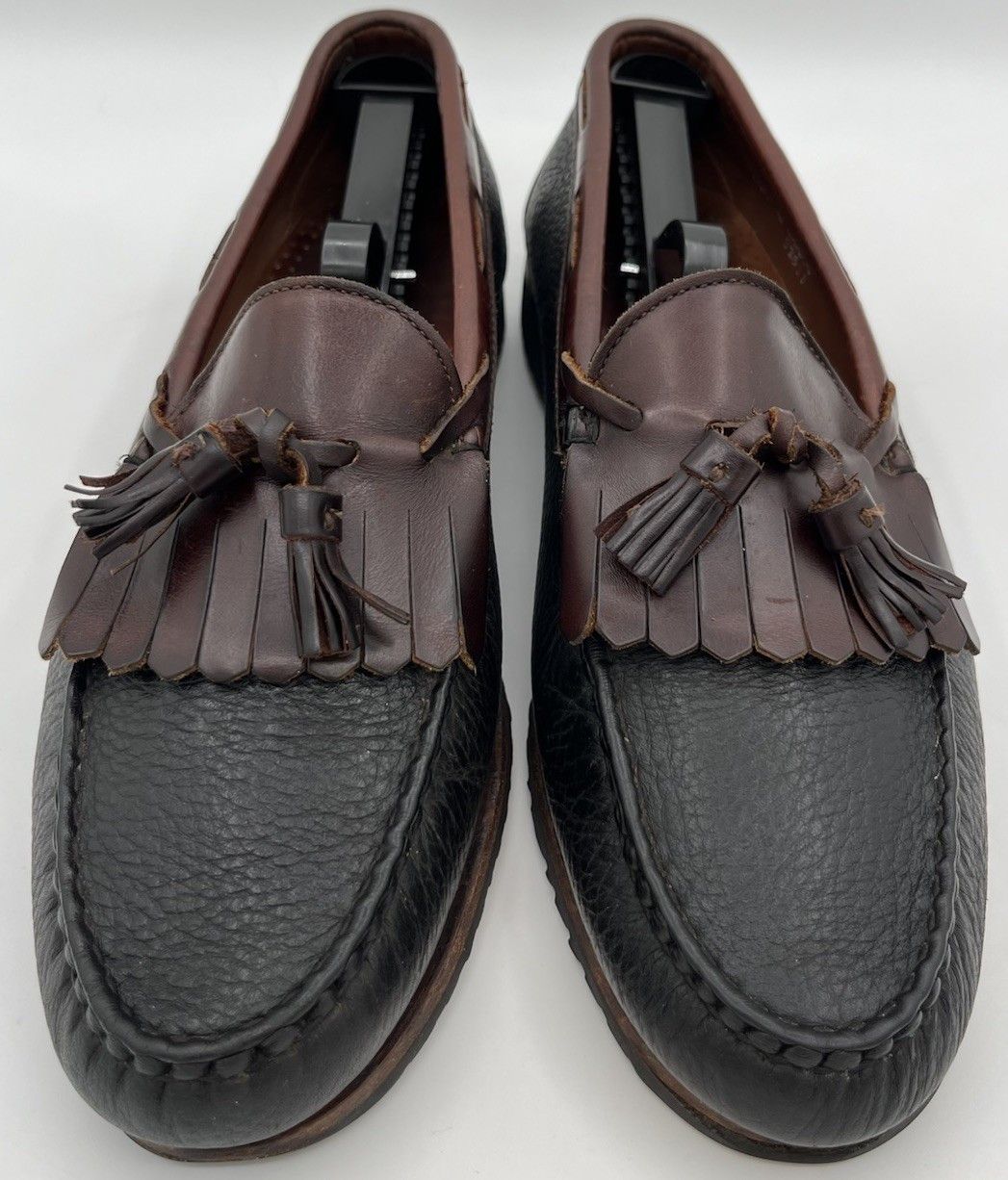 Allen Edmonds Allen Edmonds Nashua Loafers 10.5 Tassel Black Brown Leather Size US 10.5 / EU 43-44 - 1 Thumbnail