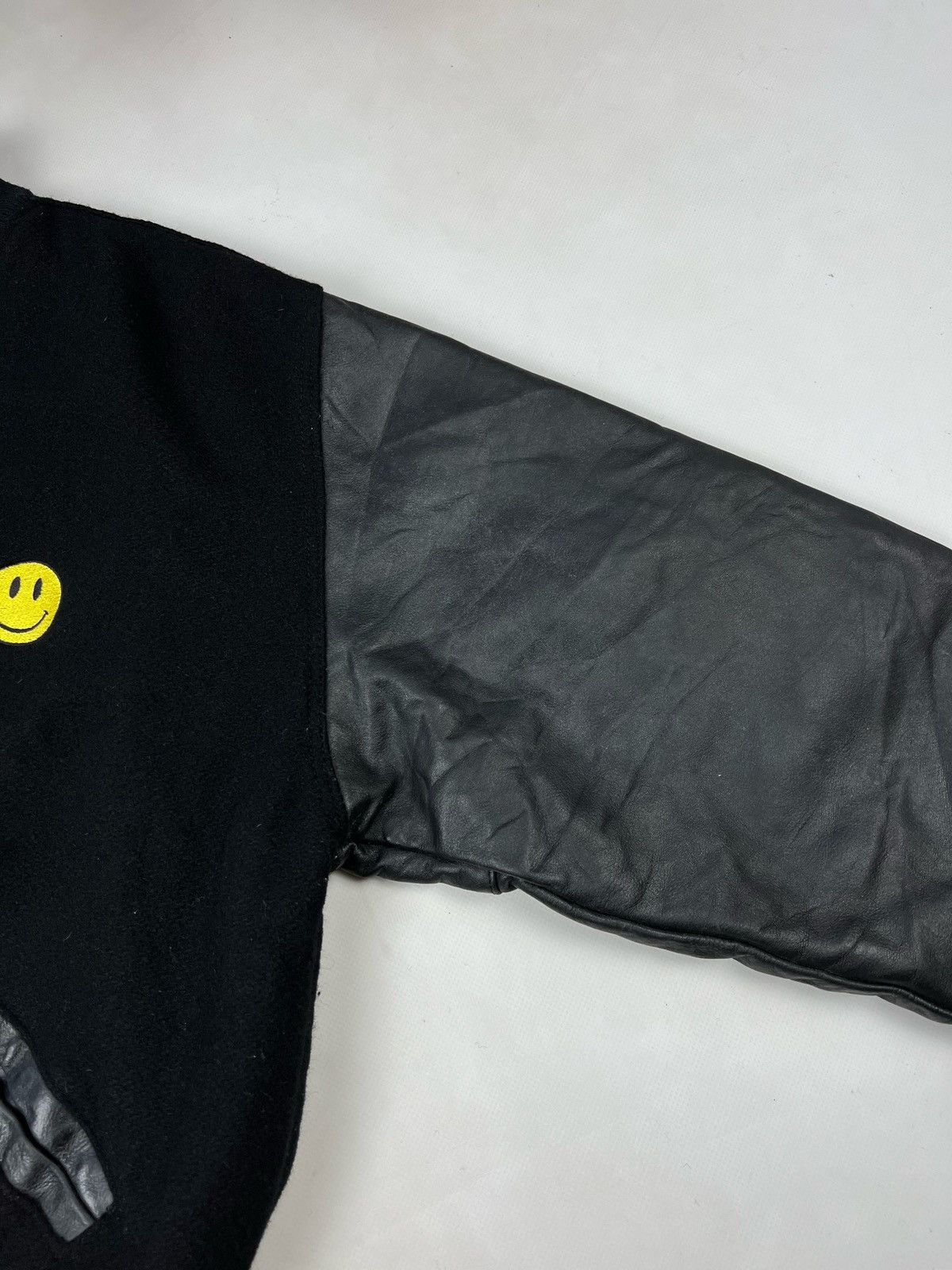 Leather Rare Leather Jacket acid smile Usa retro discotech Varsity Size US L / EU 52-54 / 3 - 7 Thumbnail
