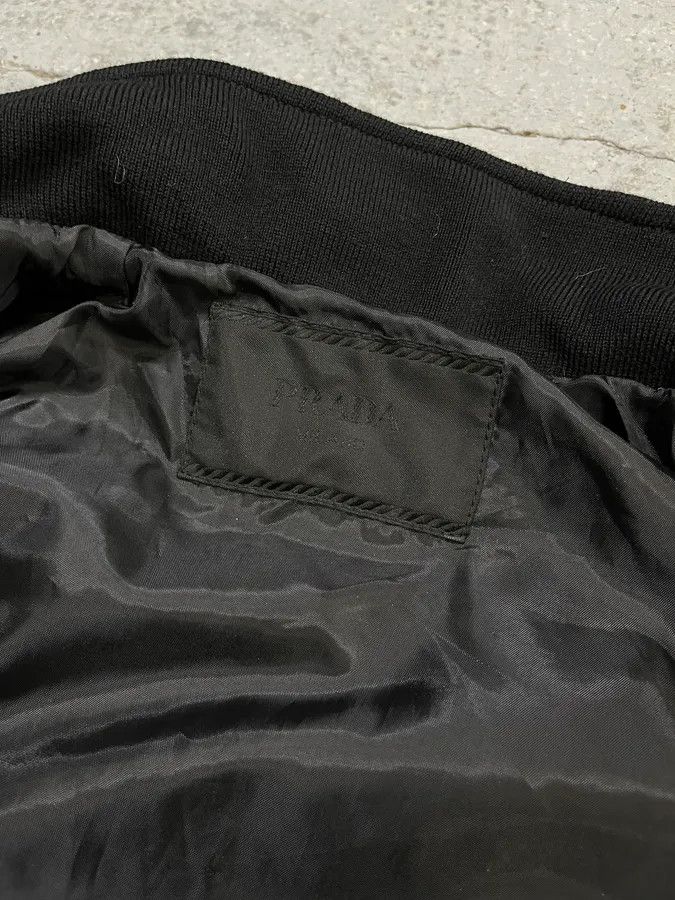 Prada AW2007 Prada Black Linea Rossa Light Nylon Bomber Jacket Size US M / EU 48-50 / 2 - 11 Thumbnail