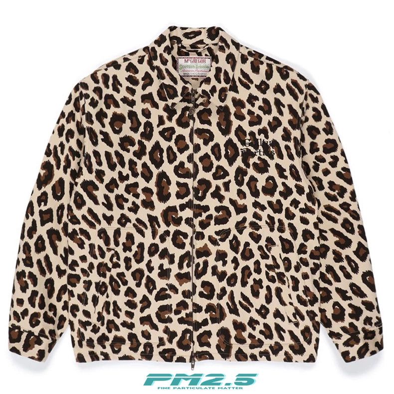 wacko maria Zip-up leopard print jacket 2503-Nextarrow