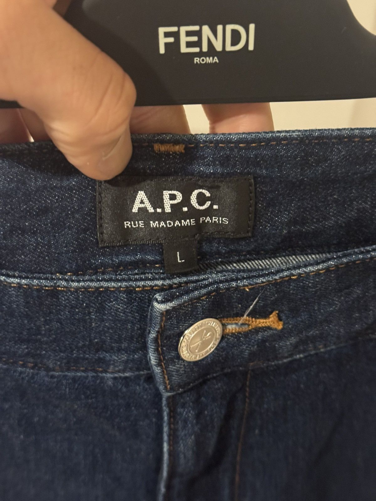 A.P.C. Blue wash denim shorts Size US 34 / EU 50 - 6 Thumbnail