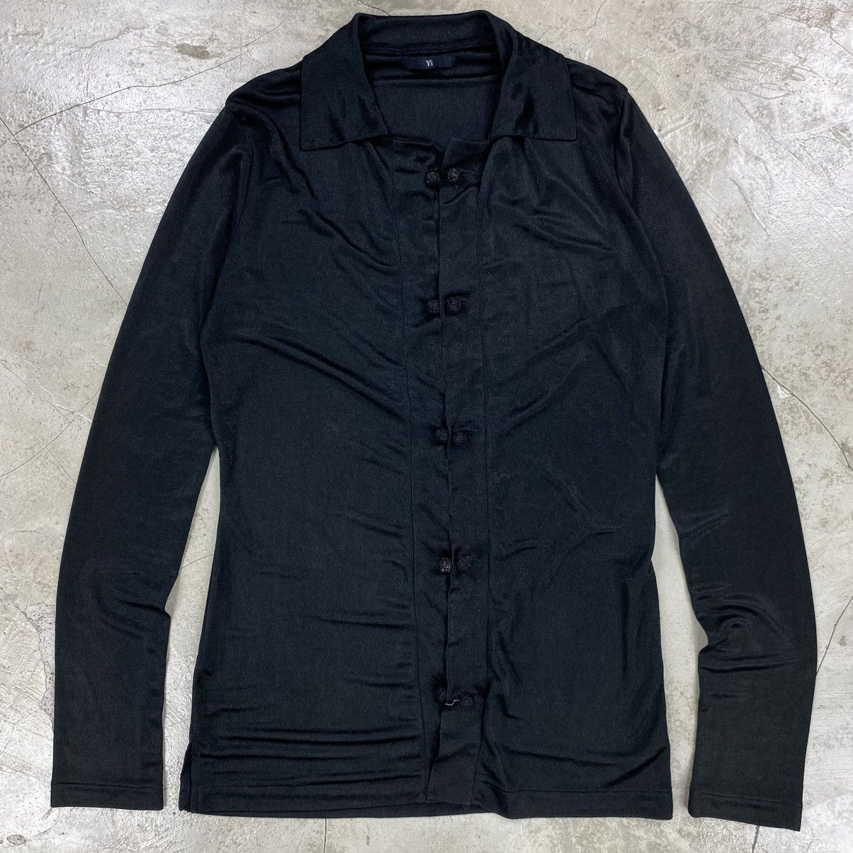Vintage Yohji Yamamoto Satin Chinese Tencel Top