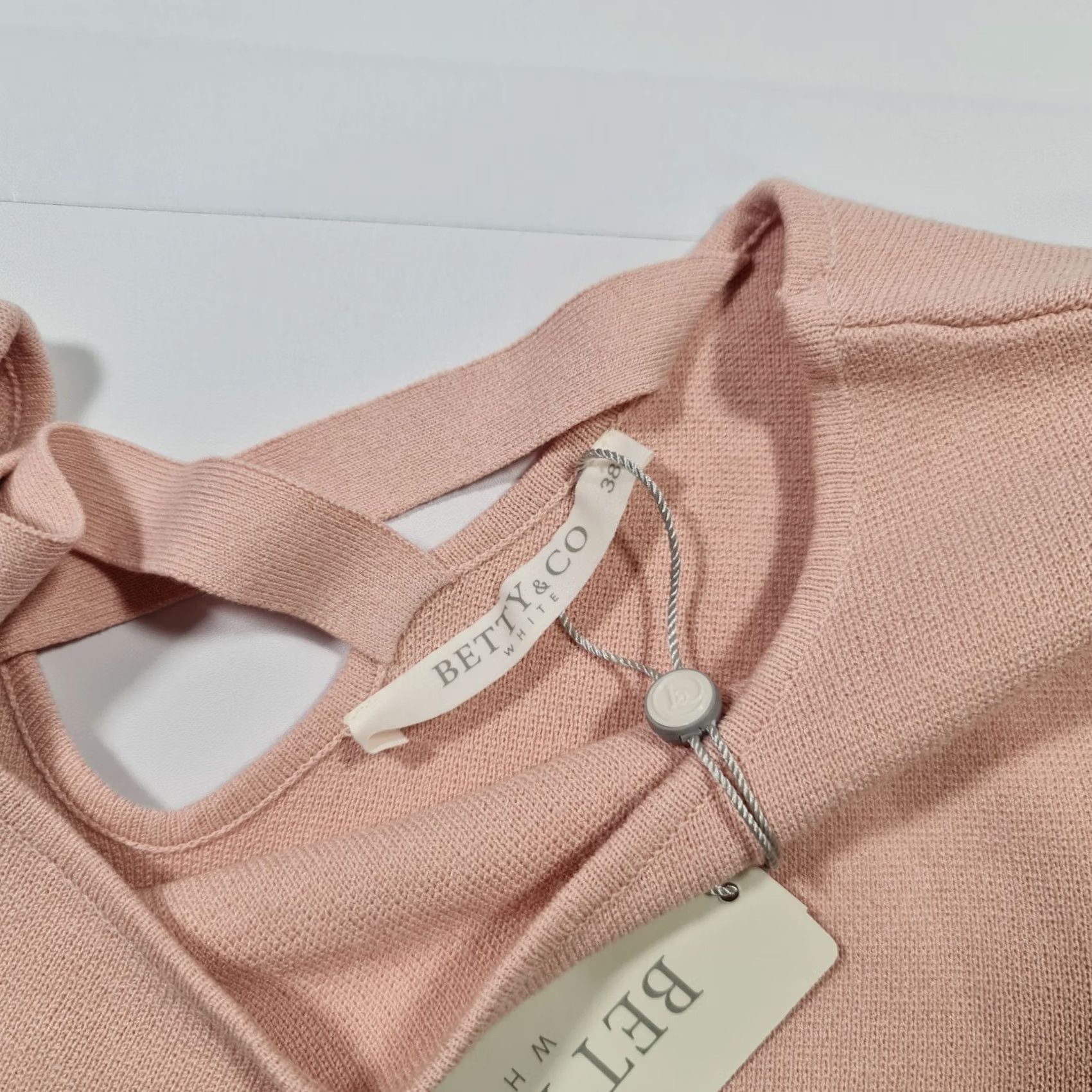 CO Betty & Co Jumper Womens Pink 12 UK Long Sleeve Round Neck Knit Pullover Top Size XL / US 12-14 / IT 48-50 - 4 Thumbnail