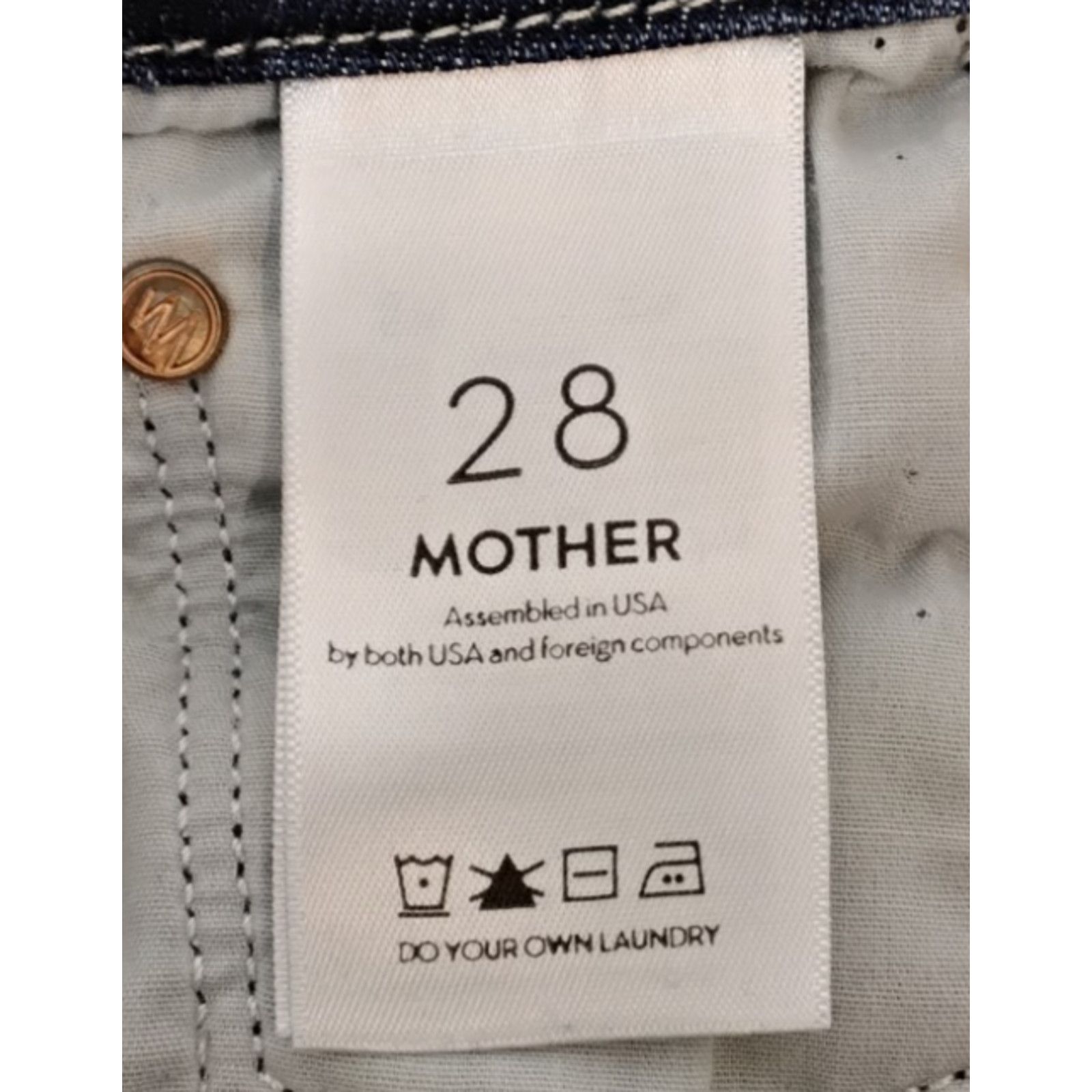 MOTHER Mother Highwaisted Looker Ankle Jean Women's 28 Dark Wash Size 28" / US 6 / IT 42 - 12 Thumbnail