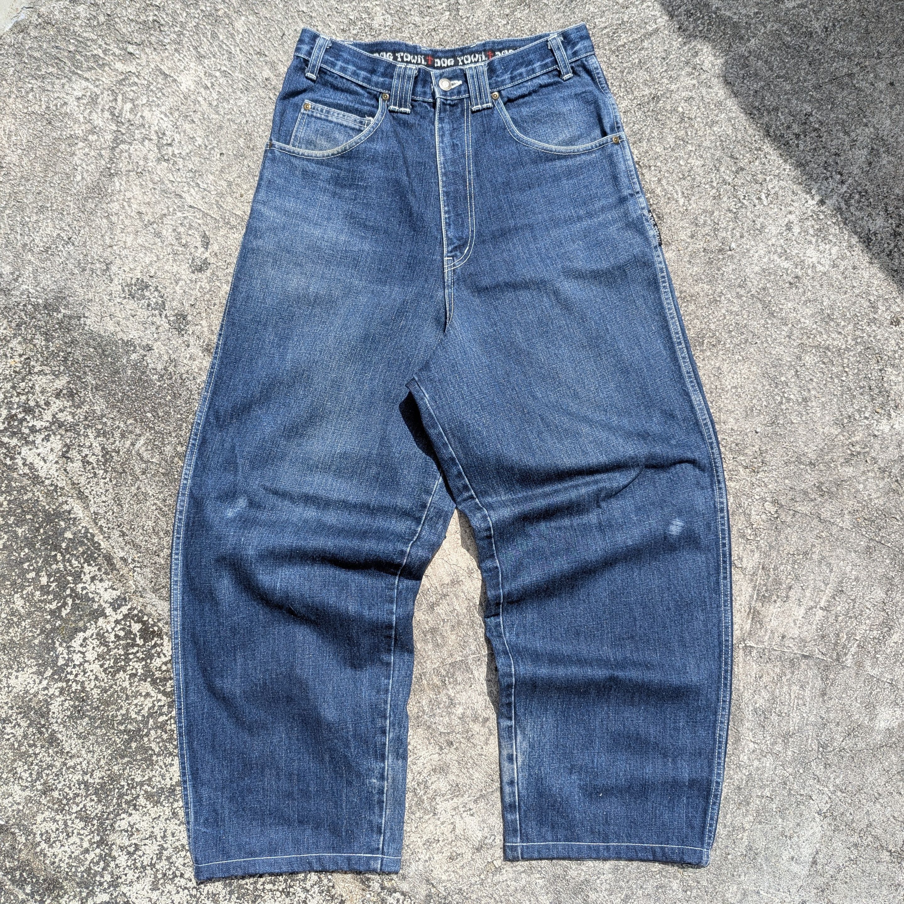 Dogtown × Vintage Vintage Dog Town Black Dragon Skate Baggy Jean Pants Size US 30 / EU 46 - 4 Thumbnail