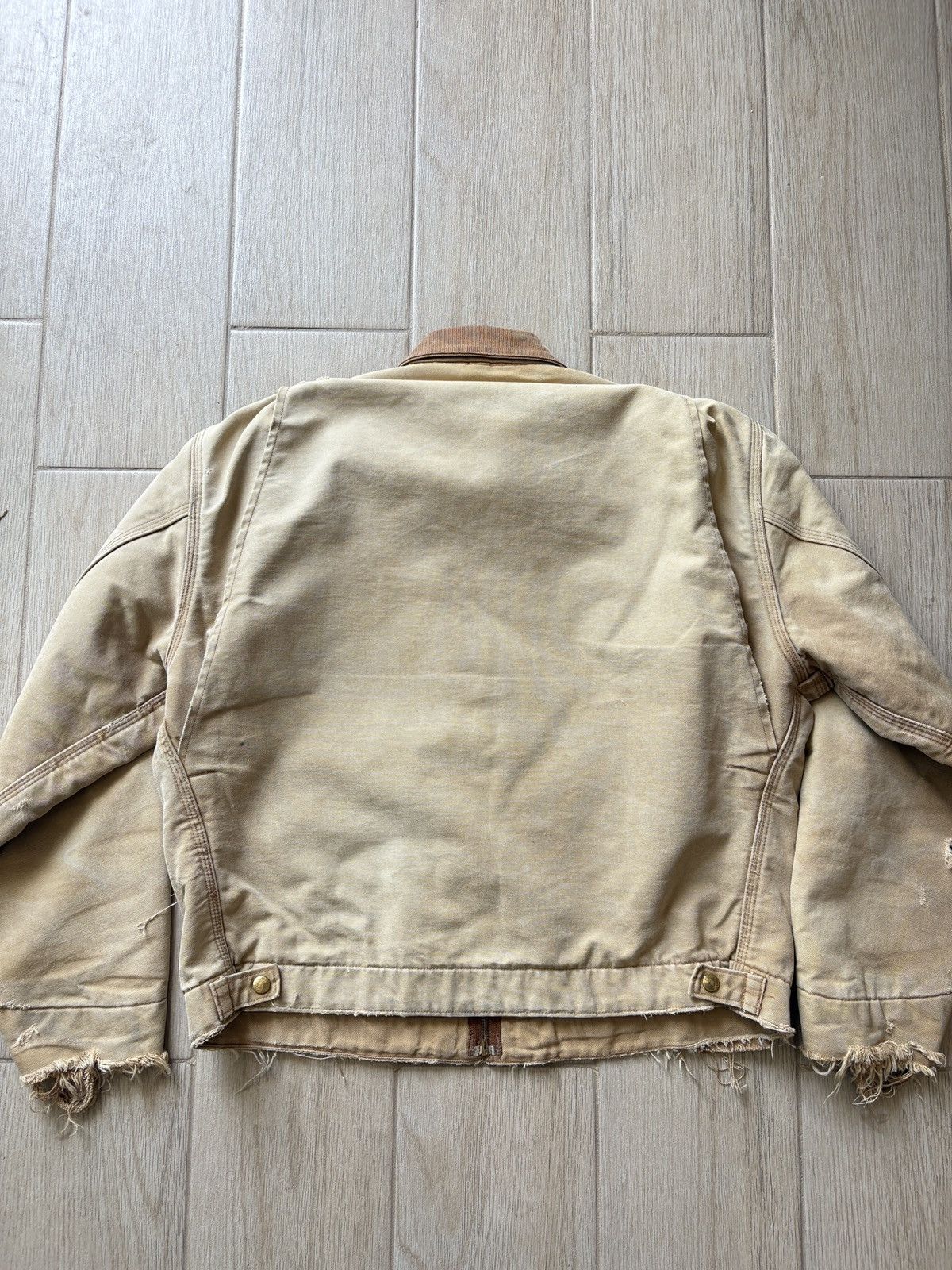 Carhartt Trashed Vintage Carhartt Detroit BRN J01 Size US L / EU 52-54 / 3 - 7 Thumbnail