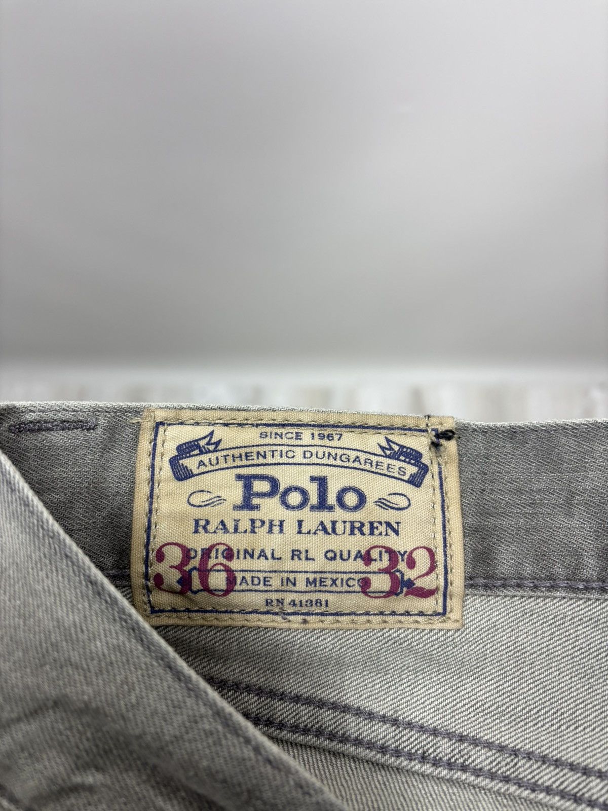Polo Ralph Lauren Mens jeans Polo Ralph Lauren Size 36 Color Gray Size US 36 / EU 52 - 8 Thumbnail