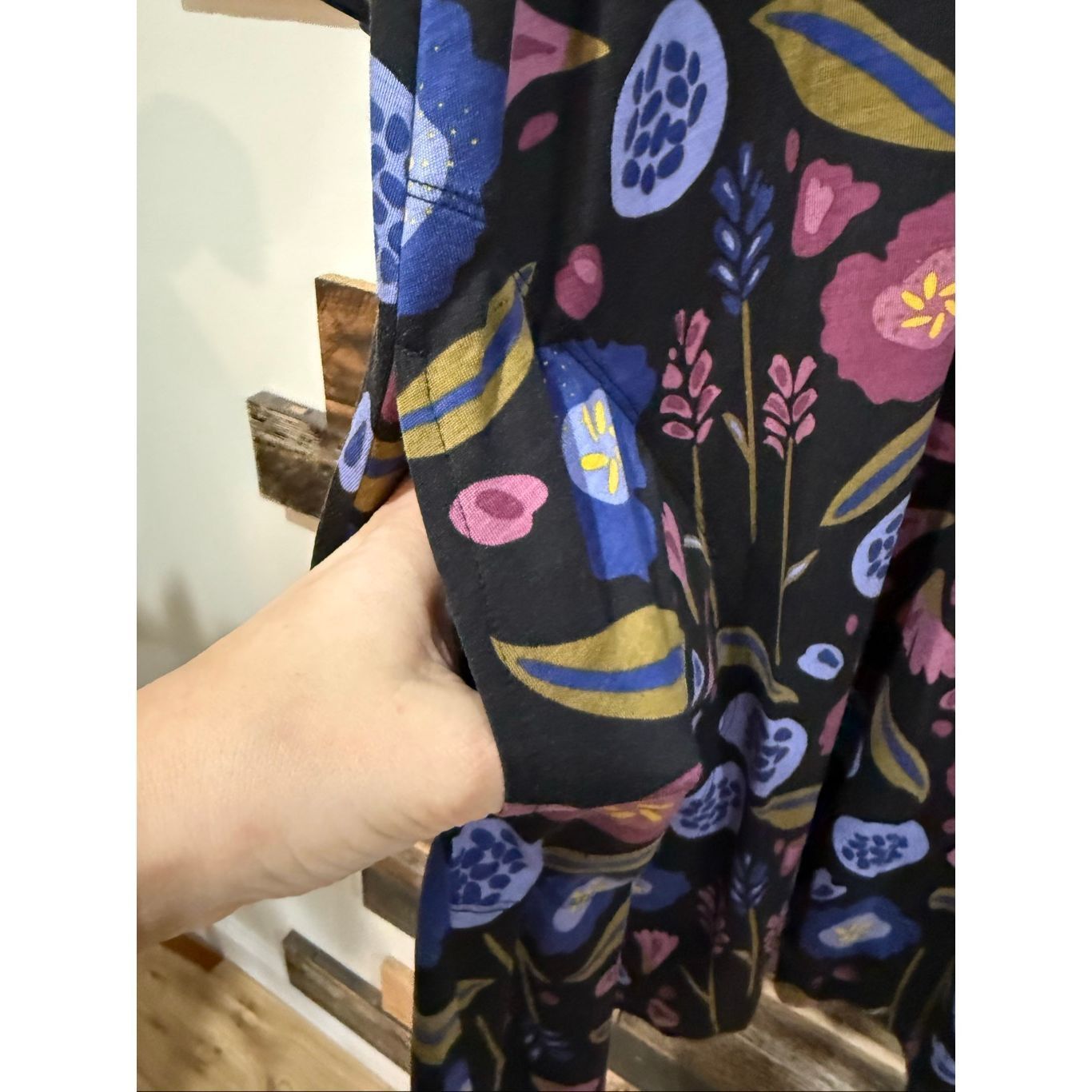 Guru Gudrun Sjödén Violette Floral Tunic Dress Boho Artsy Lagenlo Size L / US 10 / IT 46 - 4 Thumbnail