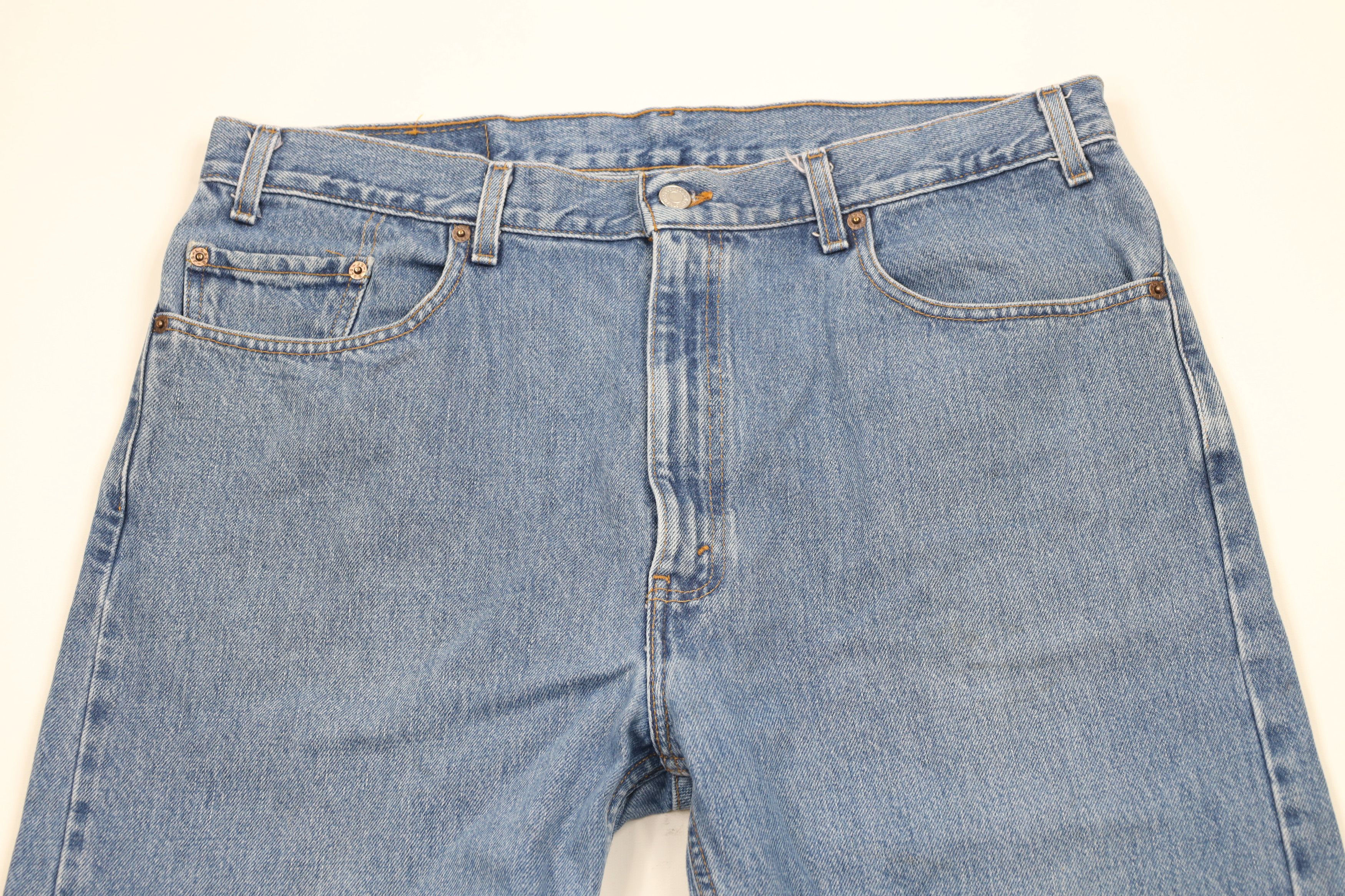 Levi's × Vintage Vintage 90s Levis 505 Regular Fit Denim Jeans Blue Cotton Size US 38 / EU 54 - 2 Thumbnail