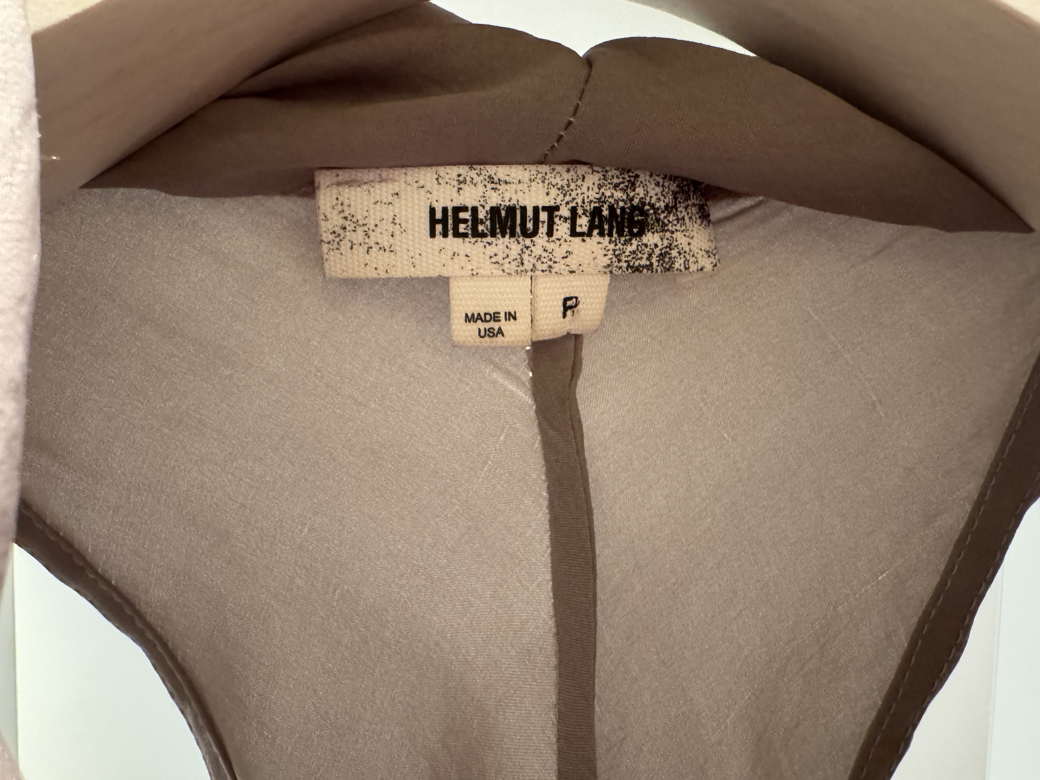 Helmut Lang Helmut Lang Silk Draped Sleeveless Top (Taupe-Grey, Size P) Size XS / US 0-2 / IT 36-38 - 4 Thumbnail