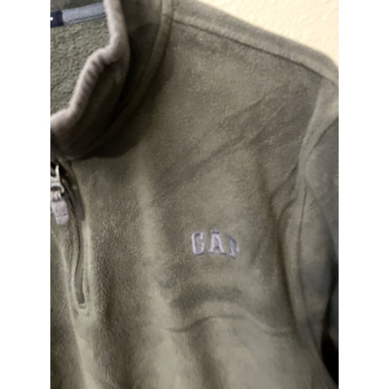 Gap VINTAGE Gap Gray Quarter Zip Fleece Jacket Mens Sz M Size US M / EU 48-50 / 2 - 3 Thumbnail