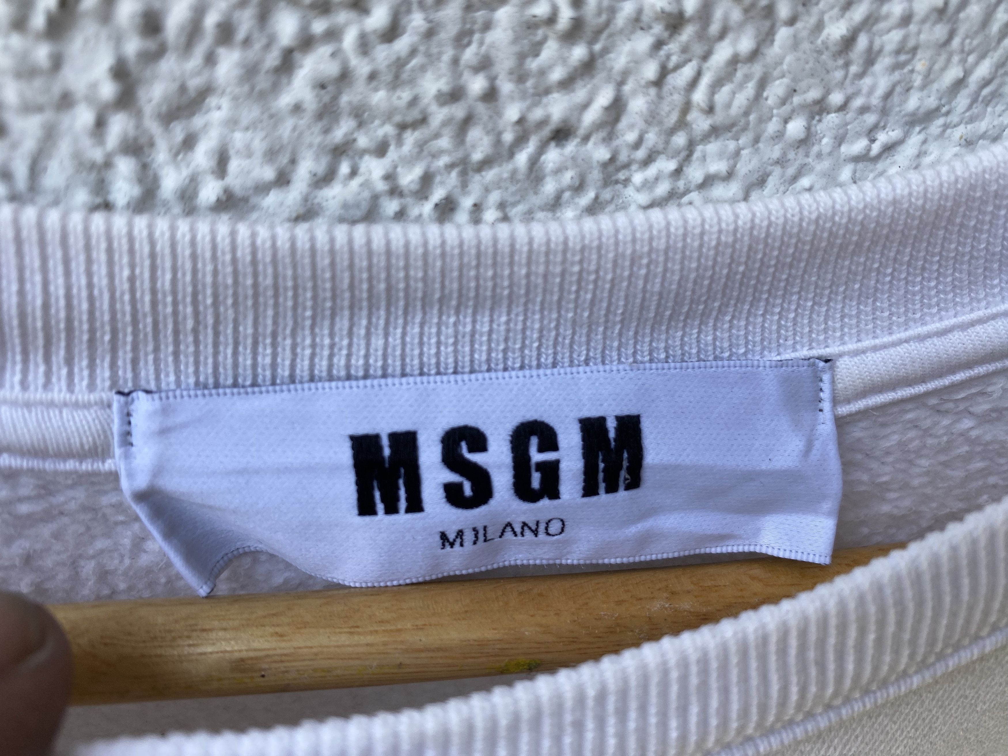 MSGM Giorgetti MSGM Milano Spellout Sweatshirt Pullover Size US L / EU 52-54 / 3 - 6 Thumbnail