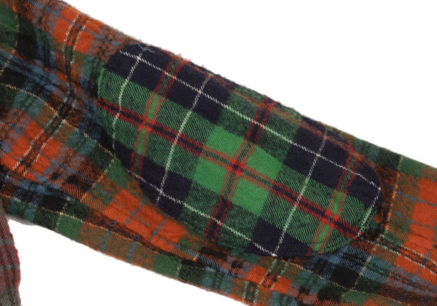 Junya Watanabe Wool Felted Check Crazy Pattern Long Sleeve Shirt Green Size US XS / EU 42 / 0 - 15 Thumbnail