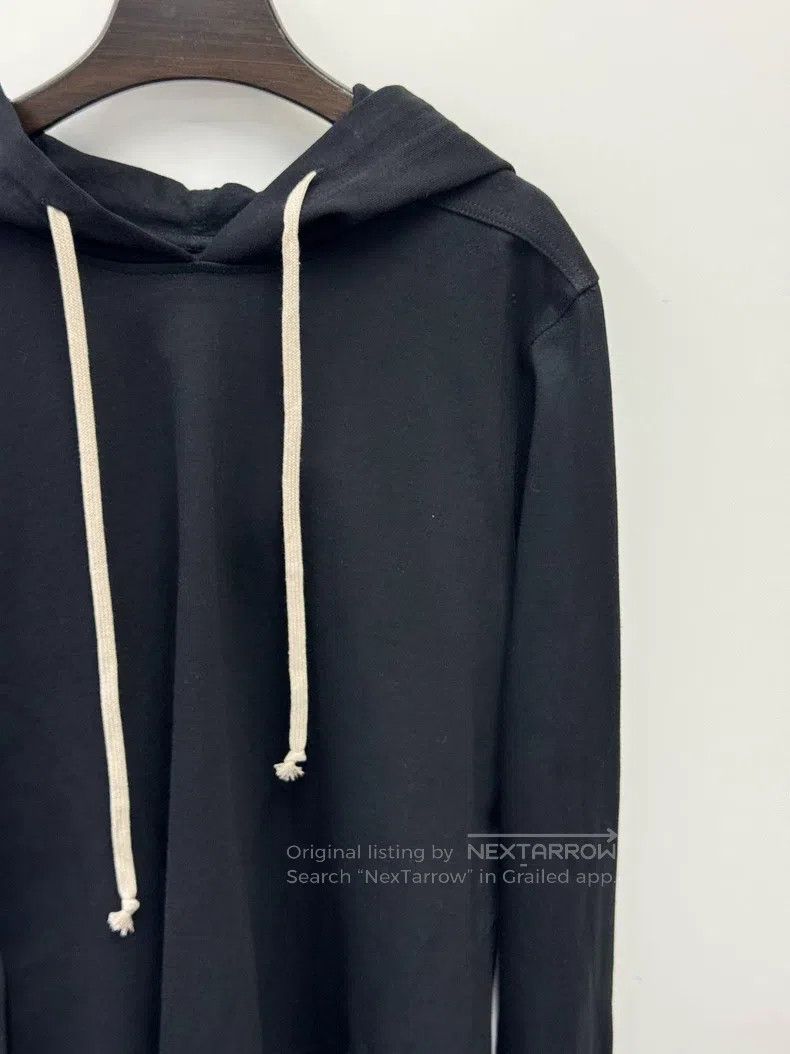 Rick Owens Rick Owens Long black hooded sweatshirt Size US S / EU 44-46 / 1 - 2 Thumbnail