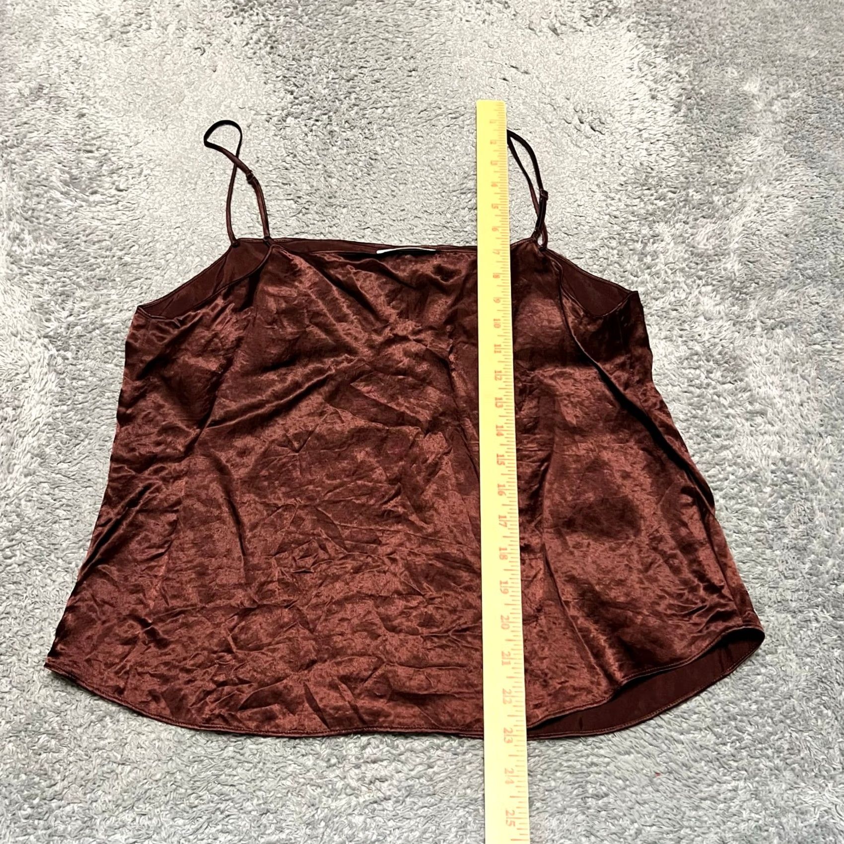 Vintage Babaton Aritzia Everly Camisole Tank Top Satin Brown Medium Womens Size M / US 6-8 / IT 42-44 - 4 Thumbnail