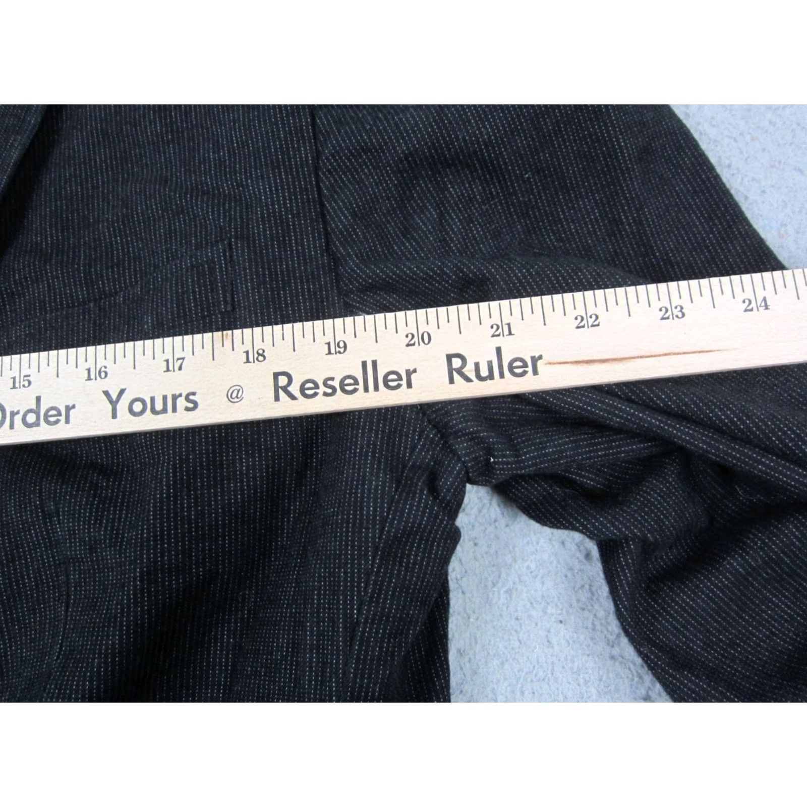 Banana Republic VINTAGE Banana Republic Blazer Jacket Mens 44R Black Tailored Fit Work Coat, Blazer, Banana Republic, 44R, Black, Regular, Men Size 44R - 7 Thumbnail