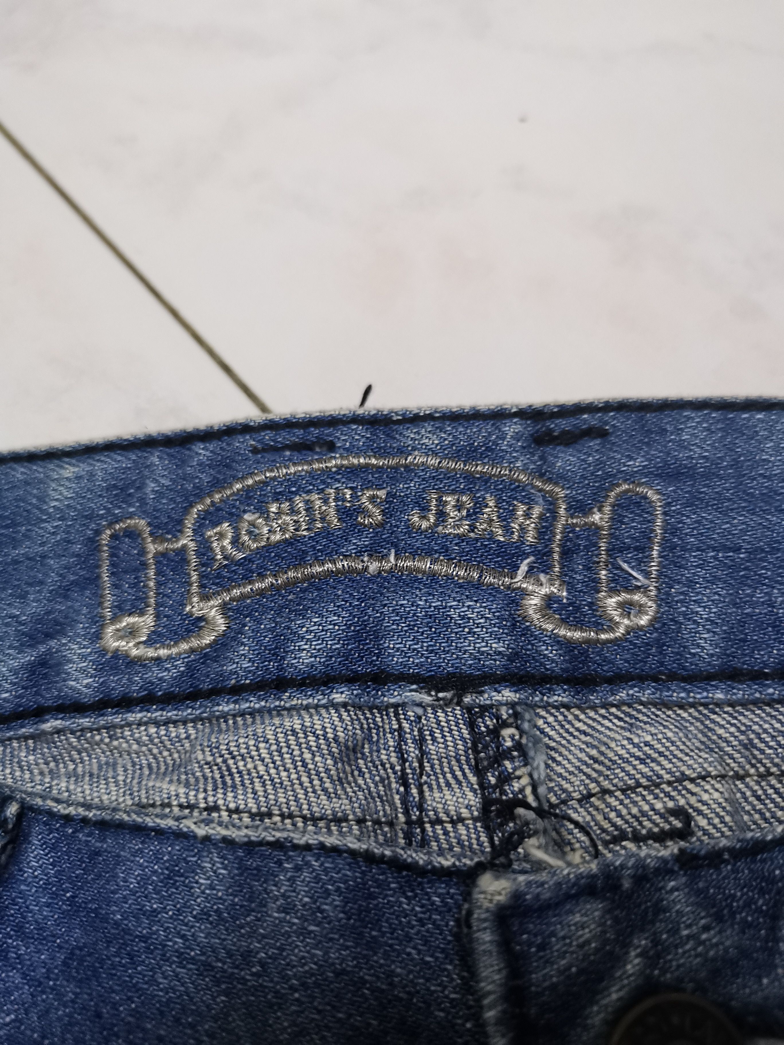 Robins Jeans Robin’s Jean Studded Denim Pants Y2K Hip Hop Rare Design Size US 31 - 13 Thumbnail