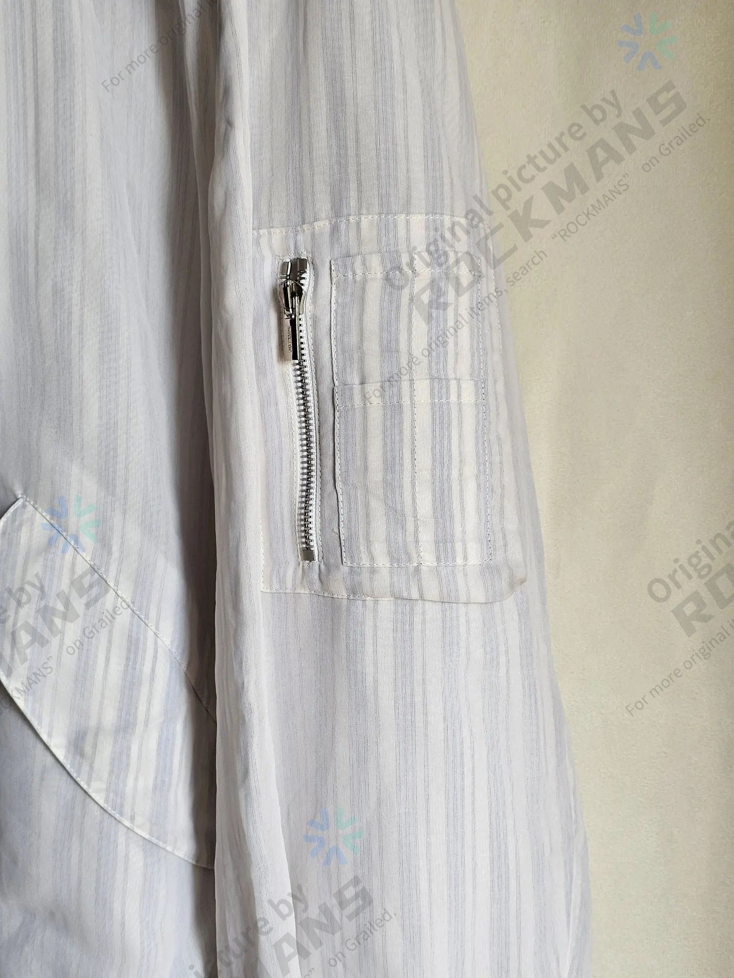 Dior Dior Men's White Silk Organza Bomber Jacket (Rare) Size 48 Size US M / EU 48-50 / 2 - 8 Thumbnail