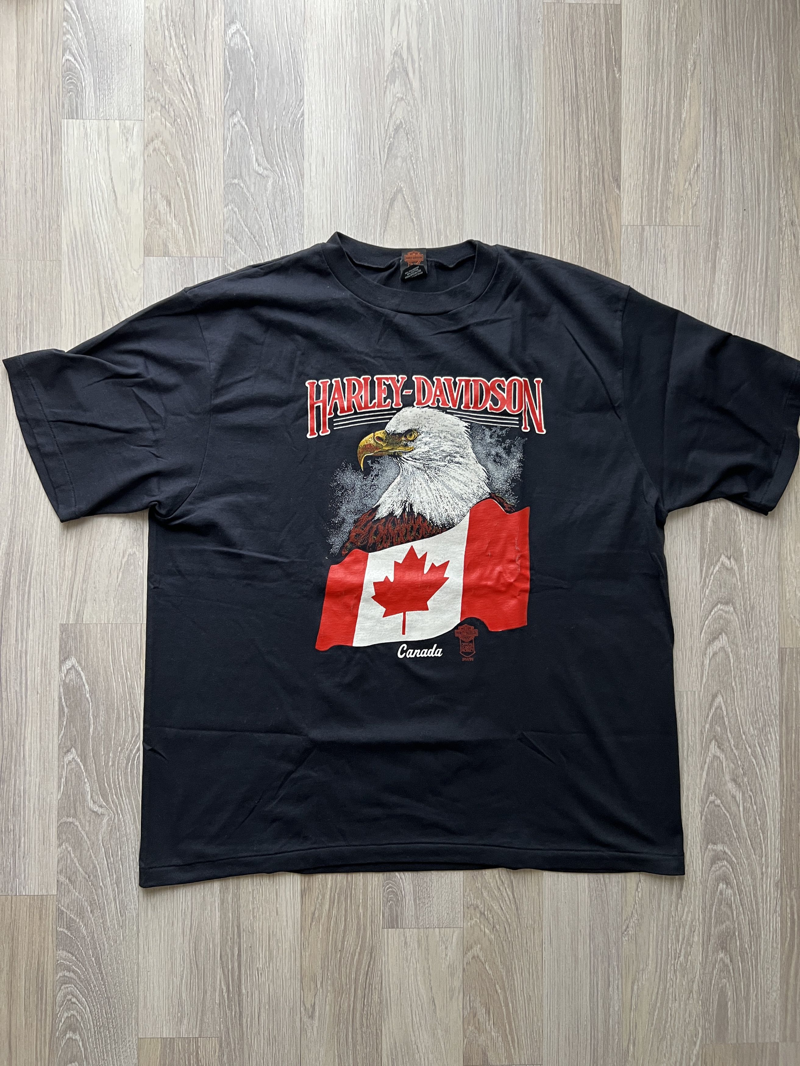 Harley Davidson VINTAGE Y2K HARLEY DAVIDSON CANADA T-SHIRT LICENSED PRODUCT Size US XL / EU 56 / 4 - 3 Thumbnail