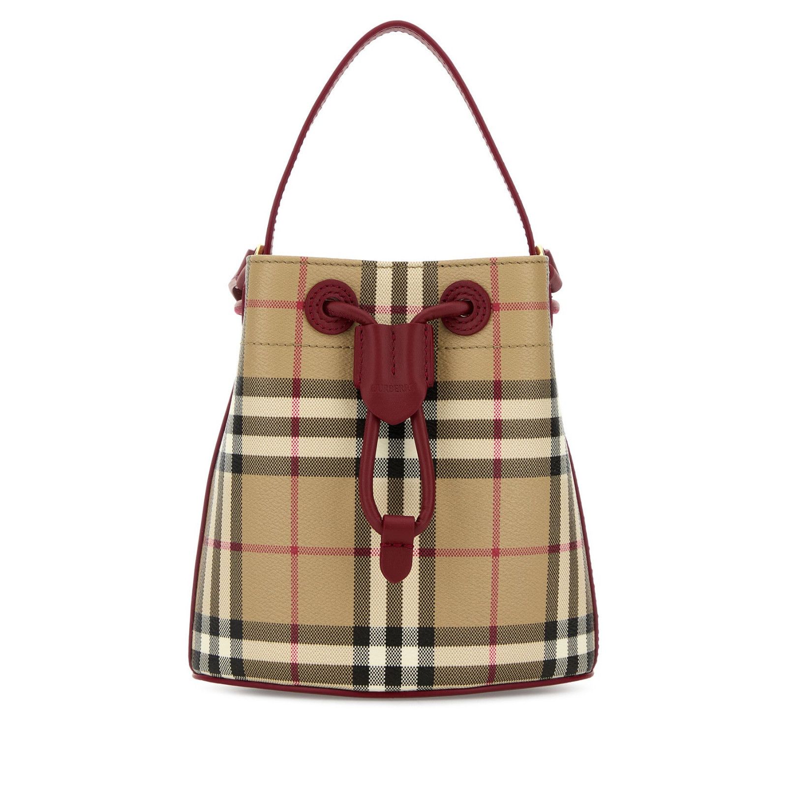 Burberry BURBERRY Mini Archive beige/ruby red Bucket Bag New Size ONE SIZE - 1 Thumbnail