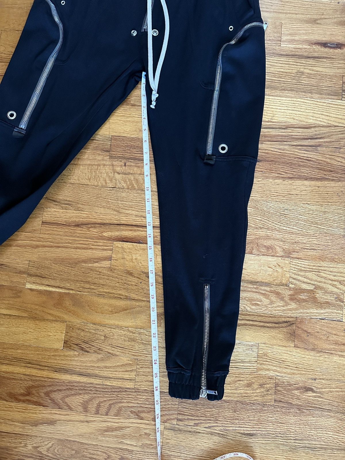 Rick Owens NEW F/W21 GETHSEMANE Black Bauhaus Zip Detail Cargo Pants Size 32" / US 10 / IT 46 - 10 Thumbnail