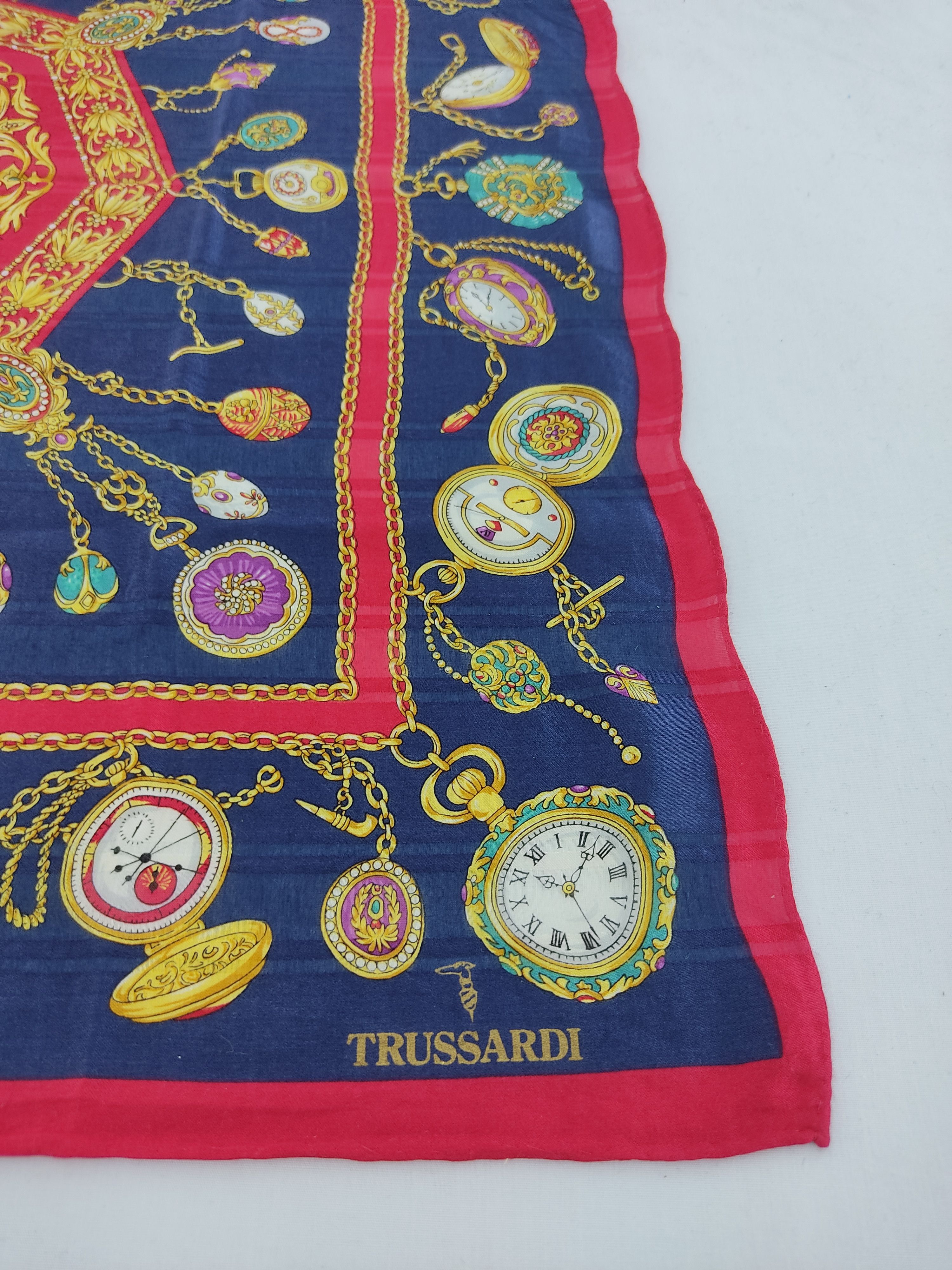 Designer × Trussardi × Vintage Trussardi Handkerchief / Neckwear / Bandana Size ONE SIZE - 4 Thumbnail
