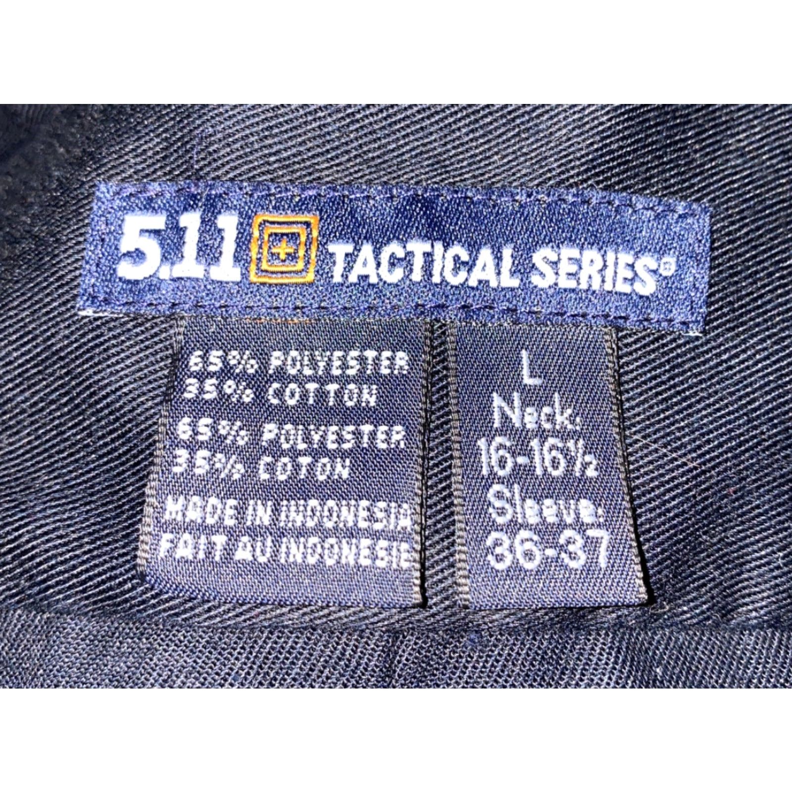 Vintage 5.11 Tactical Series Mens Black Long Sleeve Button-Up Shirt L Size US L / EU 52-54 / 3 - 5 Thumbnail