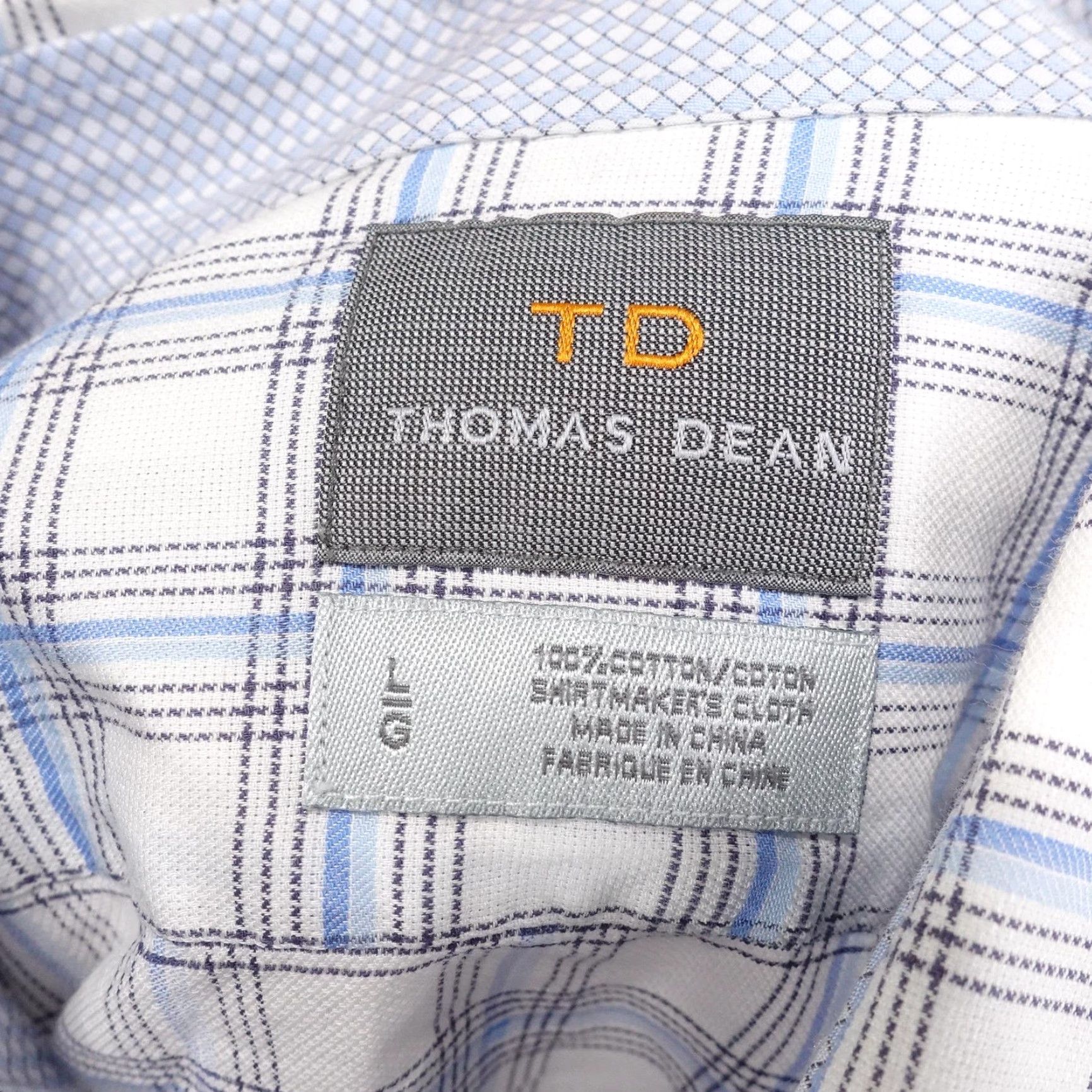 Vintage VINTAGE Thomas Dean Mens Dress Shirt Long Sleeve Plaid Button-Down Collared Size L Size 42R - 7 Thumbnail