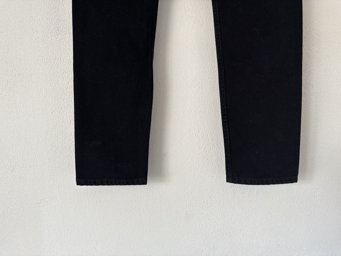 Balenciaga Black Slim Fit Denim Jeans with Logo Patch Size US 27 - 10 Thumbnail