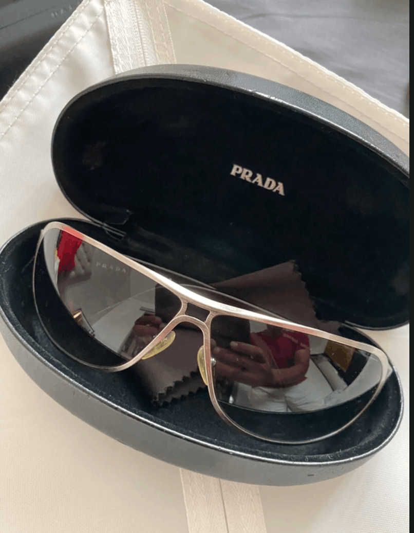Prada PRADA Sunglasses SPR 70G Wrap Star Rimless Luna Rossa Size ONE SIZE - 1 Thumbnail