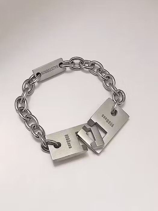 Designer × Vintage Vintage patchwork pendant bracelet Size ONE SIZE - 4 Thumbnail