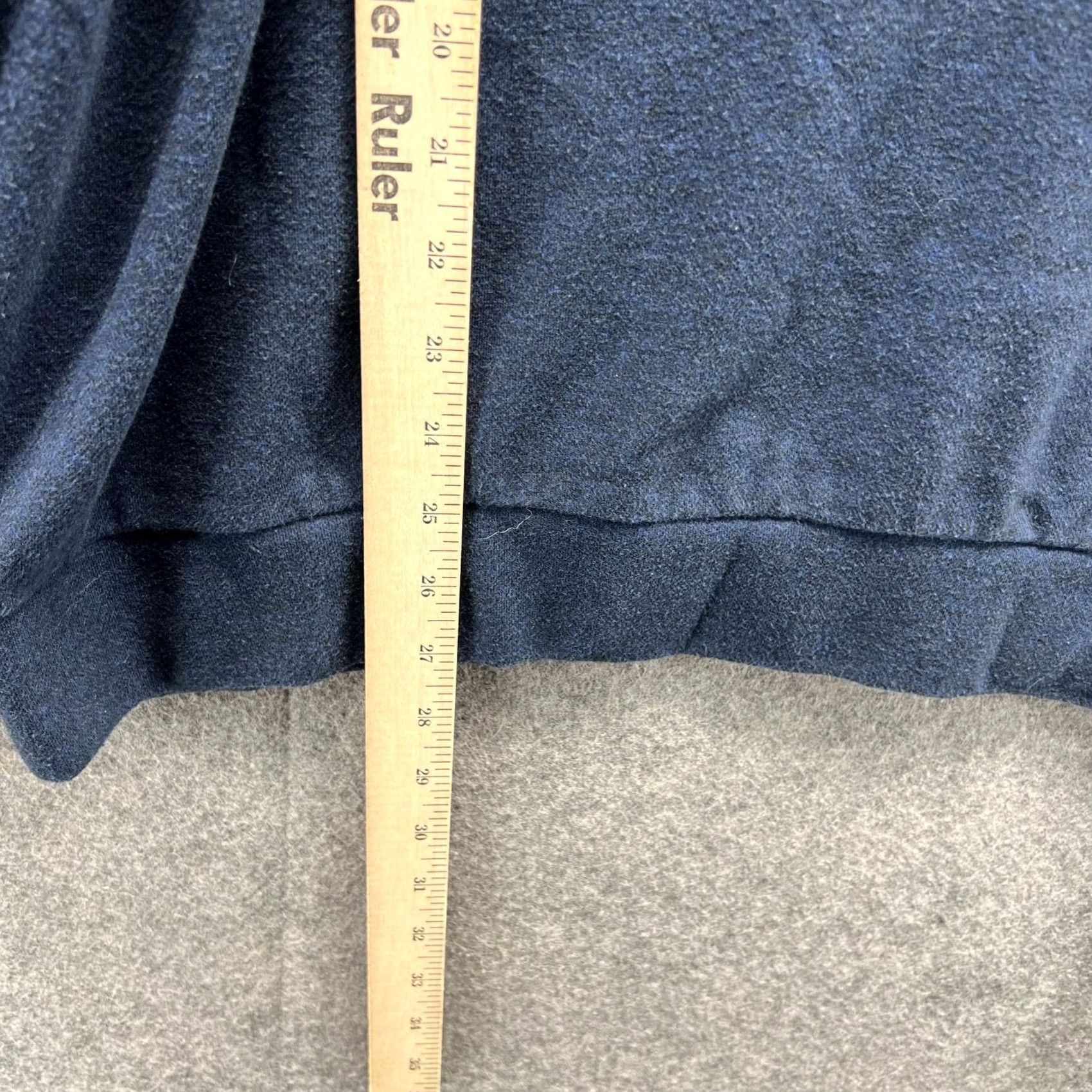 Ralph Lauren VINTAGE Polo Ralph Lauren Sweater Men Large Heather Blue Pullover 1/4 Zip Fleece Pony Shirt Pull over Size US L / EU 52-54 / 3 - 4 Thumbnail