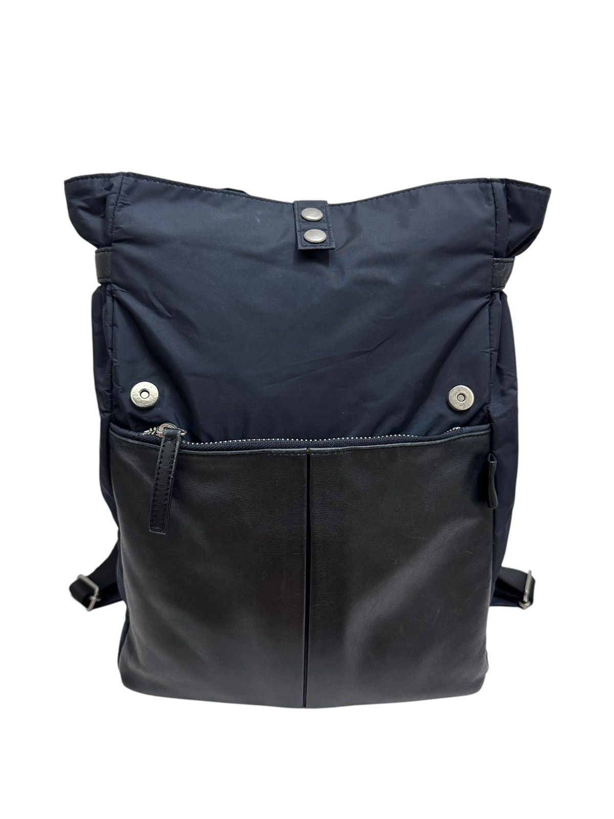 Japanese Brand RARE ‼️ Yohji Yamamoto y’s Leather Black Backpack Size ONE SIZE - 5 Thumbnail