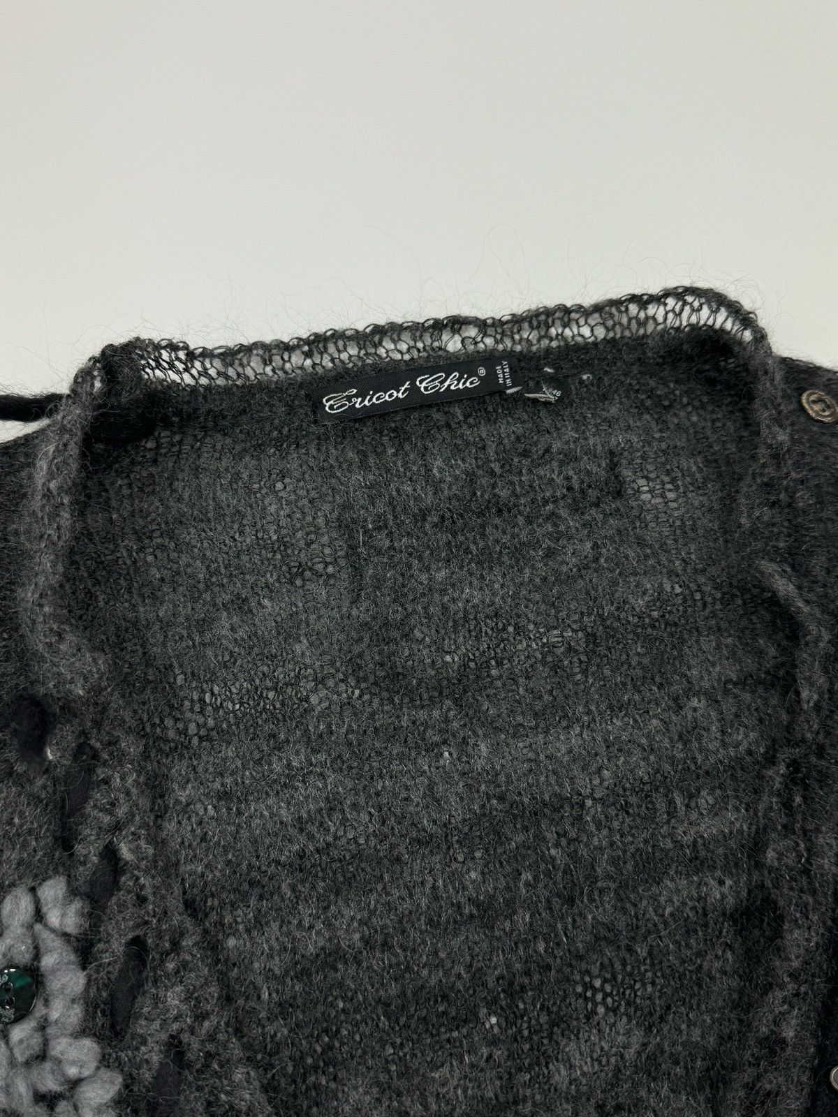 Other Y2K Tricot Chic Knit Cardigan Sweater Made in Italy Size L / US 10 / IT 46 - 7 Thumbnail