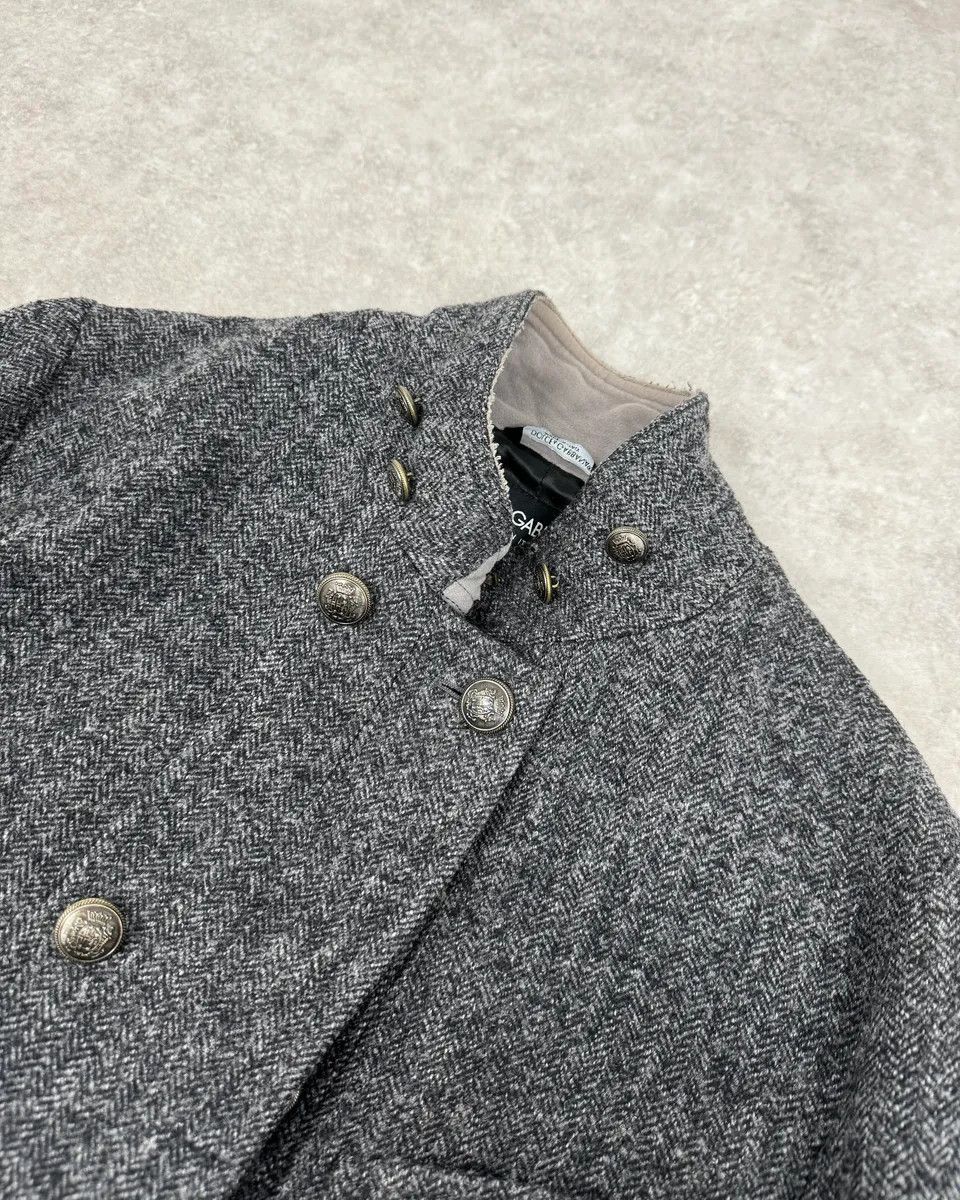 Dolce & Gabbana AW2008 Dolce & Gabbana Grey Wool Buttoned Coat Size US M / EU 48-50 / 2 - 5 Thumbnail