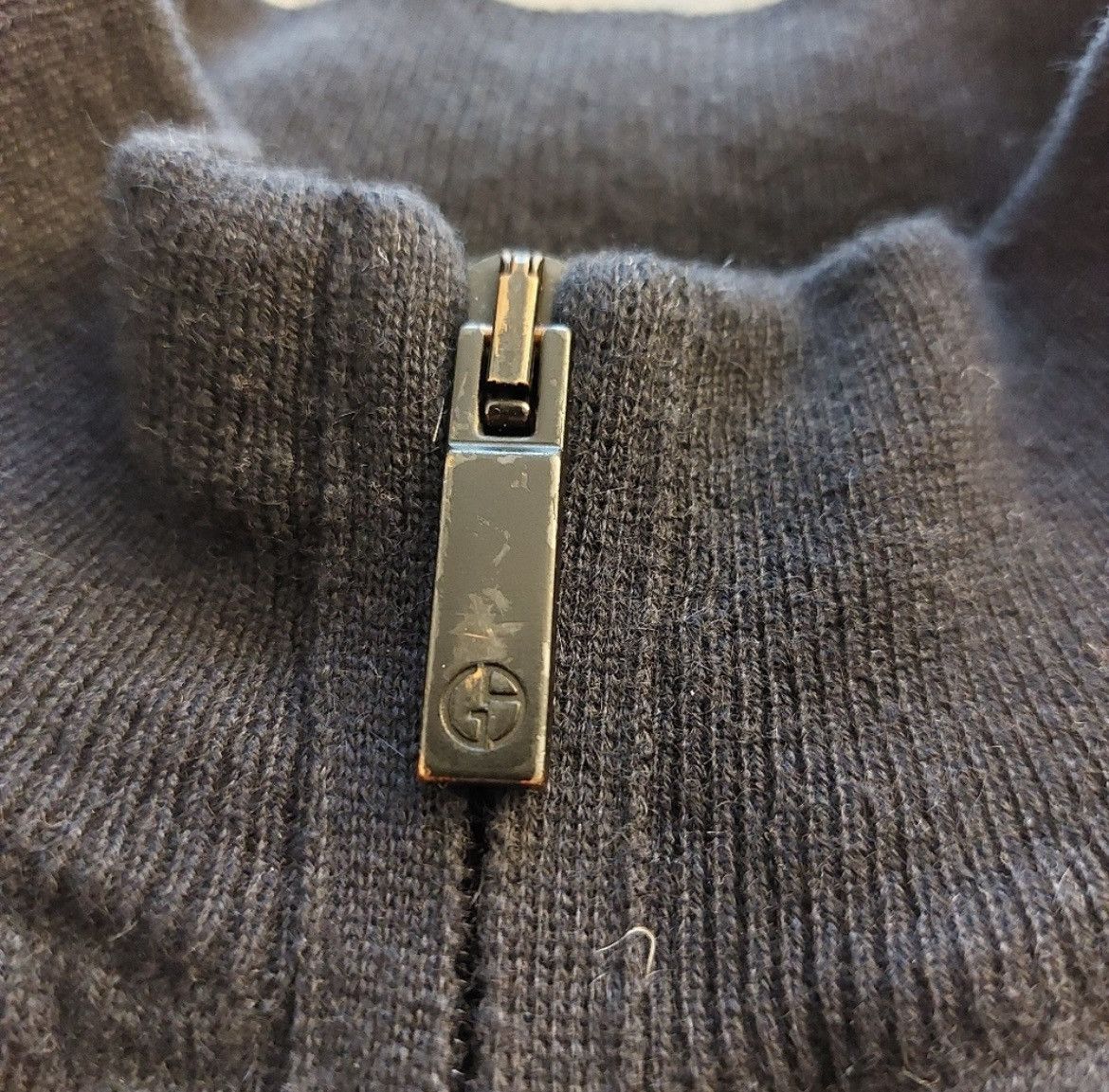 Giorgio Armani Vintage Giorgio Armani Cashmere Zip Up Sweater Size US XL / EU 56 / 4 - 5 Thumbnail