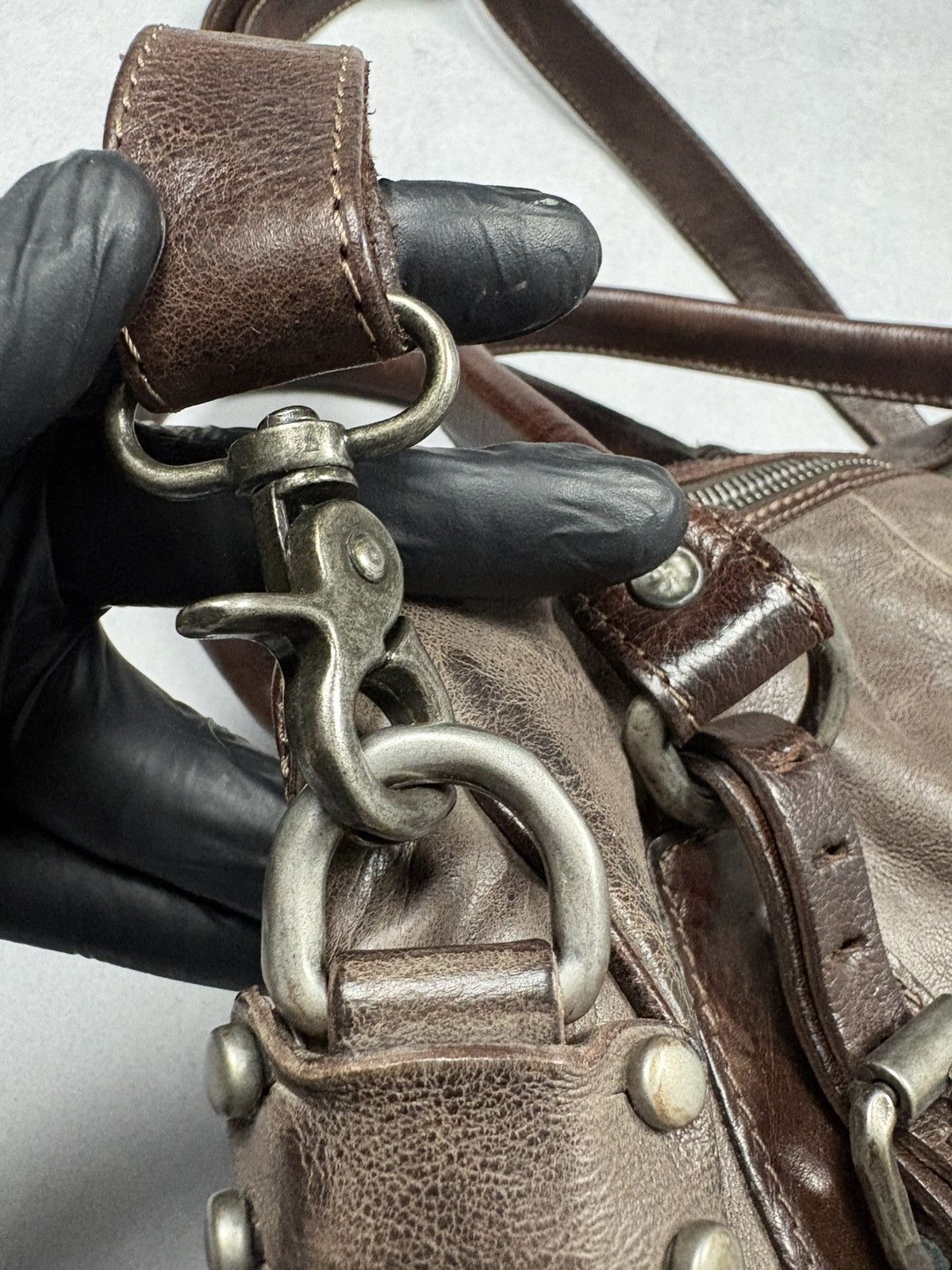 A.S.98 A.S.98 AirStep Archive Brown Leather Satchel Shoulder Bag Size ONE SIZE - 14 Thumbnail
