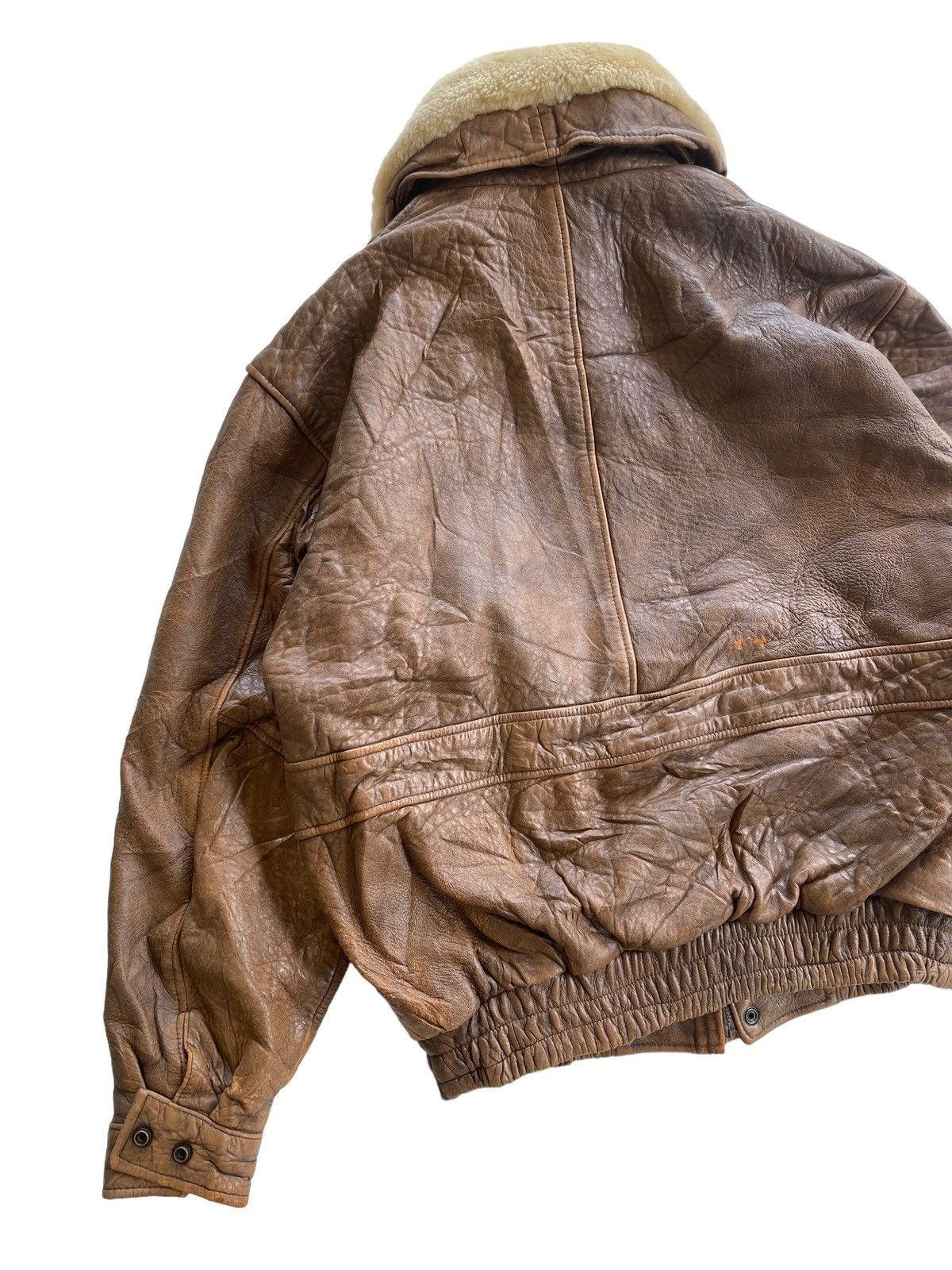 Vintage Vintage Durante Leather Flight Jacket Size US L / EU 52-54 / 3 - 6 Thumbnail