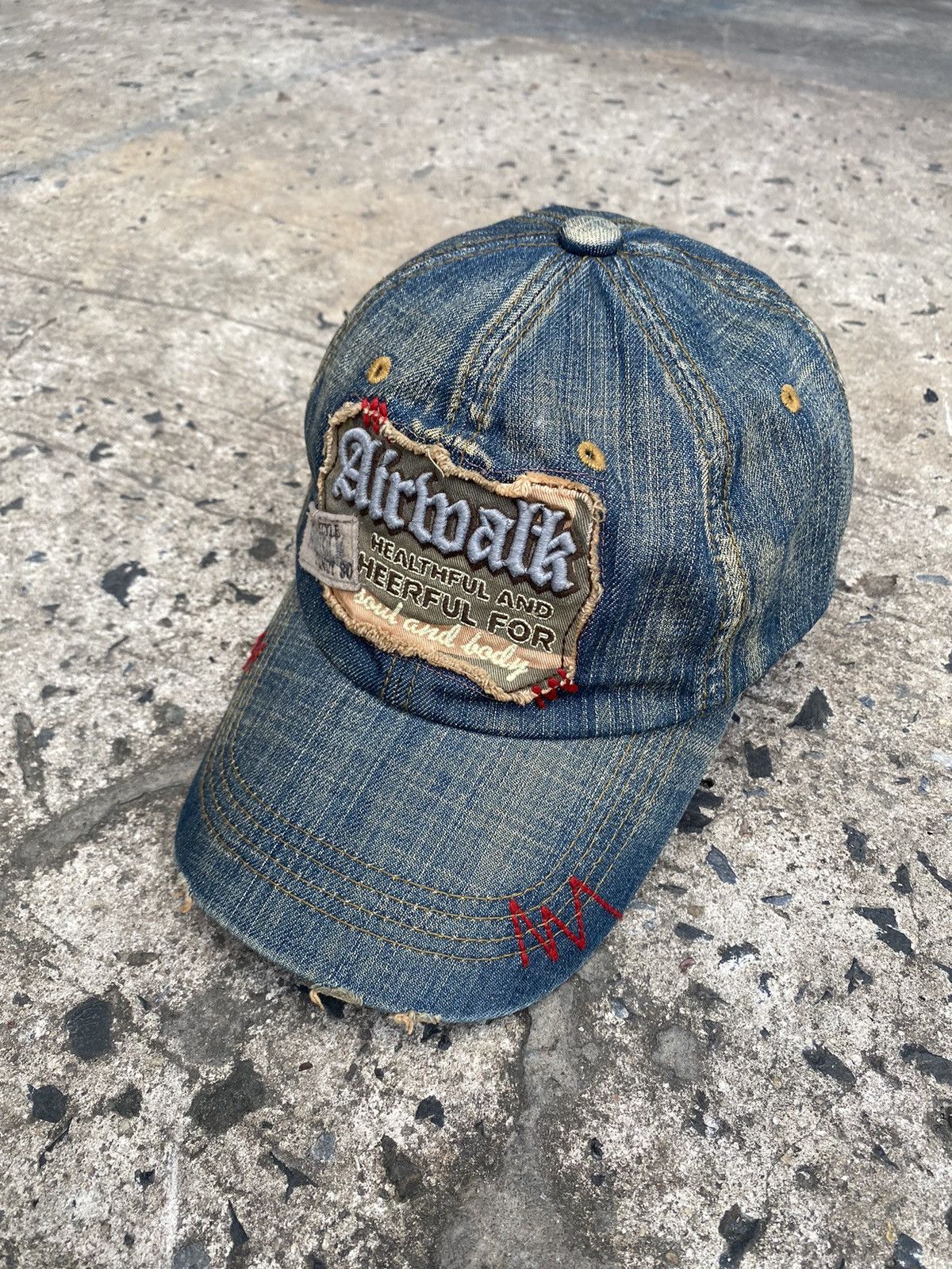 Airwalk × If Six Was Nine × Vintage Vintage Airwalk 00s Denim Distressed Strap Size ONE SIZE - 3 Thumbnail