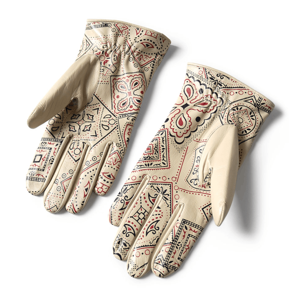 Kapital Leather COOKIE bandana glove Size ONE SIZE - 5 Thumbnail