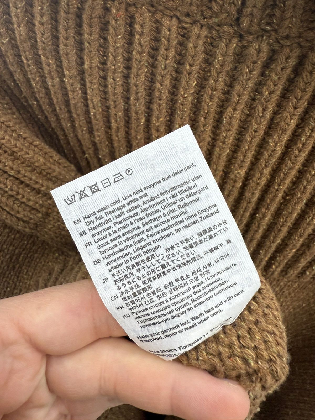 Acne Studios Acne Studios Heavy Ribbed Knit Turtleneck Oversized Sweater Size XS / US 0-2 / IT 36-38 - 5 Thumbnail