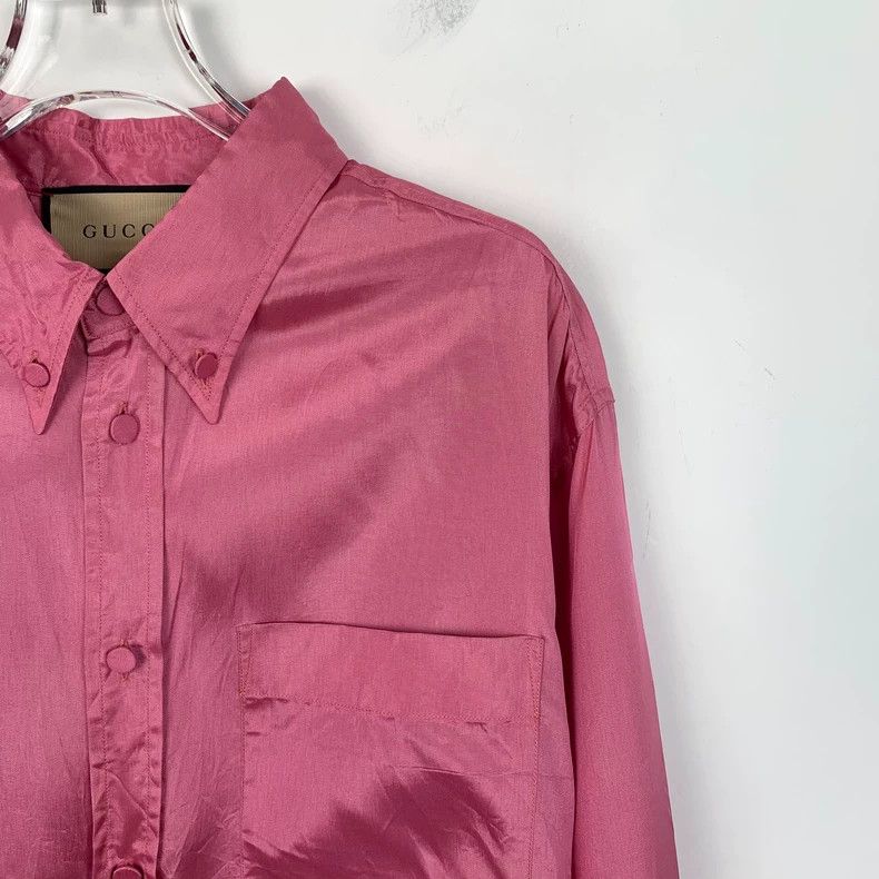 Gucci Gucci Pink single-breasted lapel long-sleeved shirt 2502-Ne Size US S / EU 44-46 / 1 - 3 Thumbnail