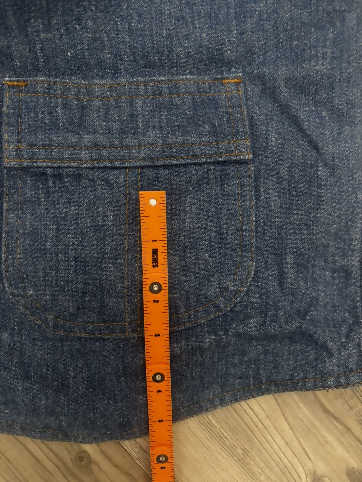Levi's Vintage Clothing Levi’s Panatela Denim Vest Vintage Button Front Blue Jean Ve Size US L / EU 52-54 / 3 - 3 Thumbnail