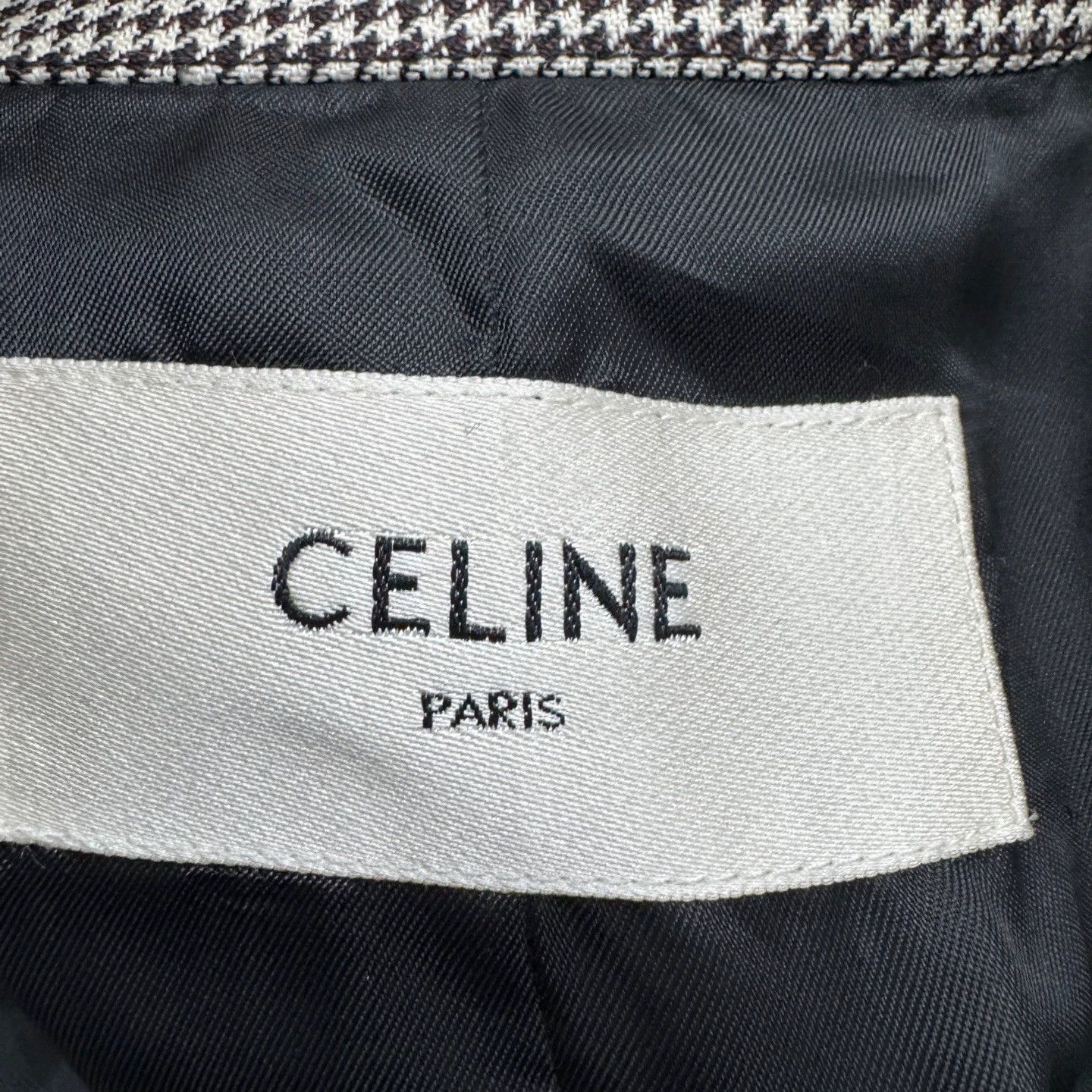 Celine Celine houndstooth wool coat new size 50 Size US M / EU 48-50 / 2 - 2 Thumbnail