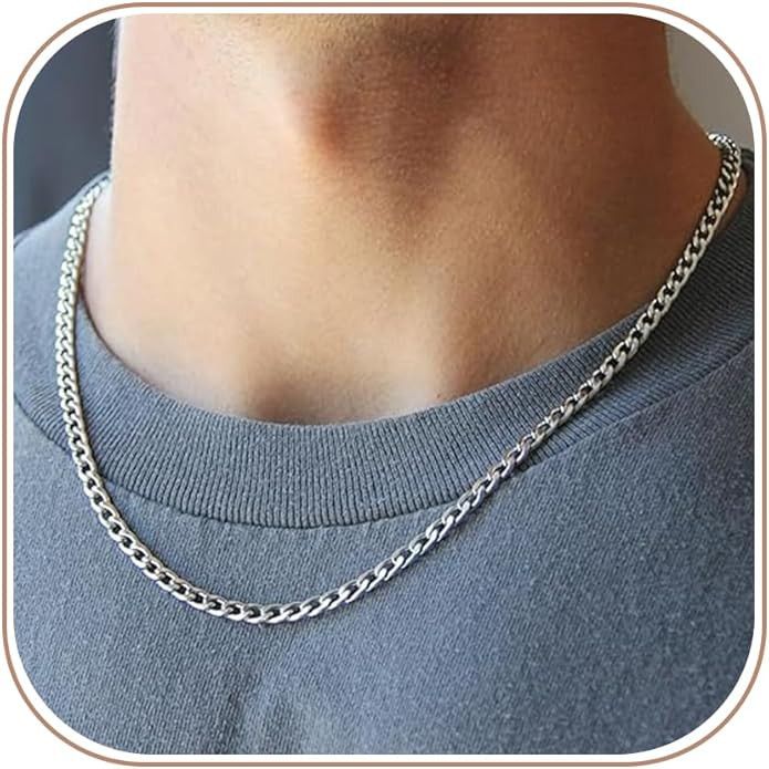 Other Diamond Cut Cuban Link Silver Chain Size ONE SIZE - 1 Thumbnail