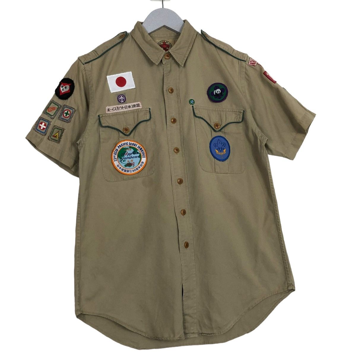 Ralph Lauren × Vintage 💥BOY SCOUT BY RL JAPAN FULL PATCH SHIRT Size US S / EU 44-46 / 1 - 3 Thumbnail