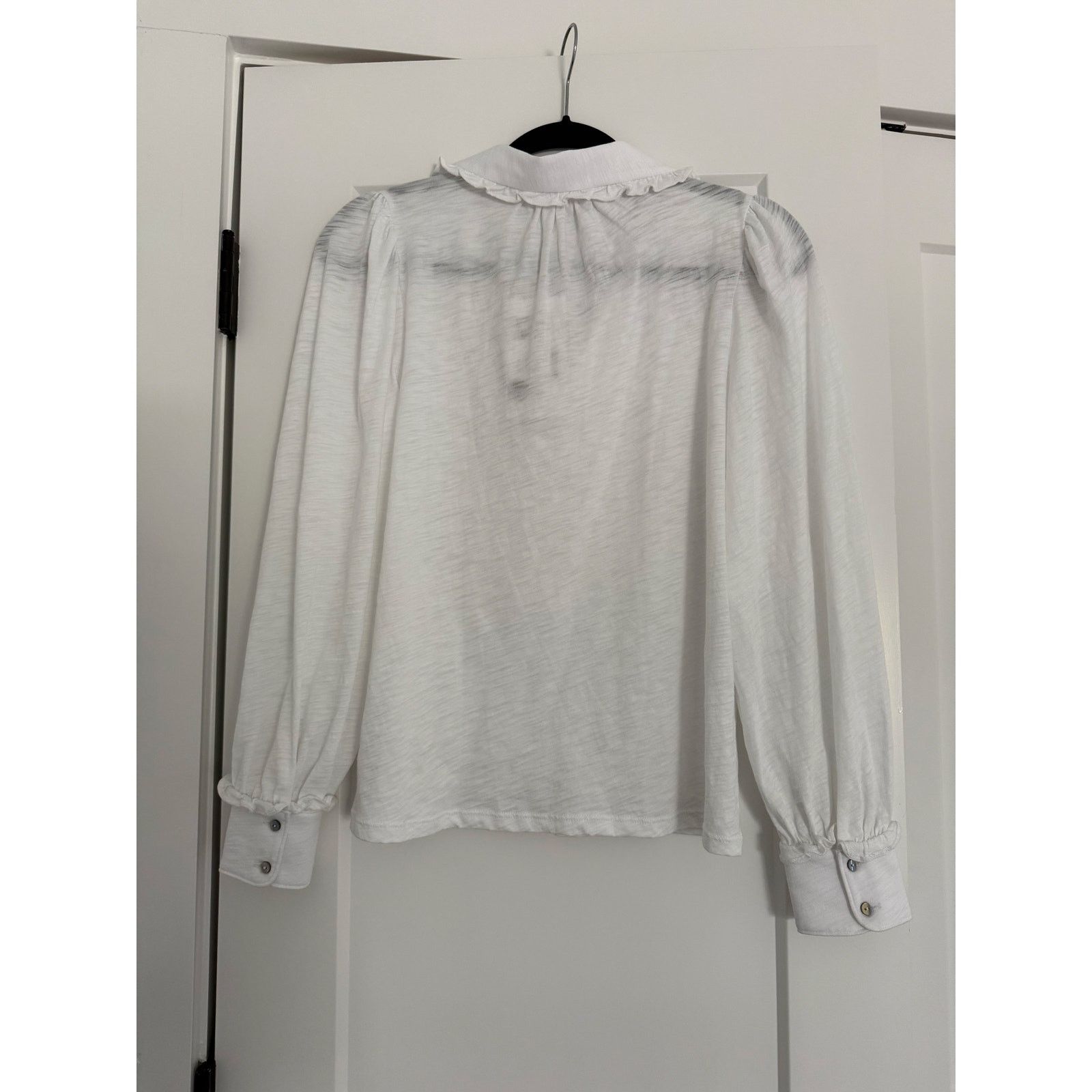 Other $185 New Goldie Pima Josephine Tuxedo Shirt- Small - White Size S / US 4 / IT 40 - 6 Thumbnail