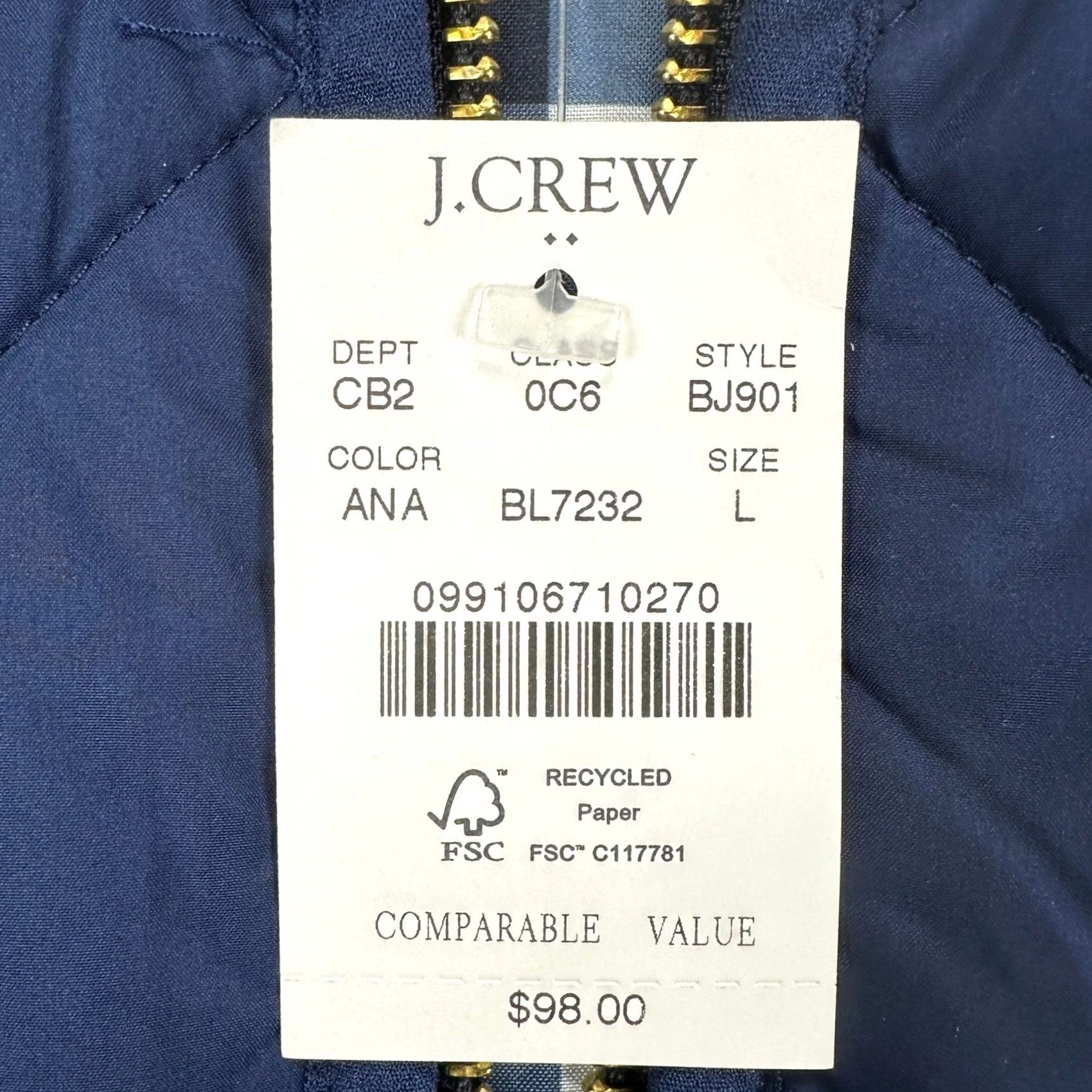 J.Crew VINTAGE? No. Size L / US 10 / IT 46 - 2 Thumbnail