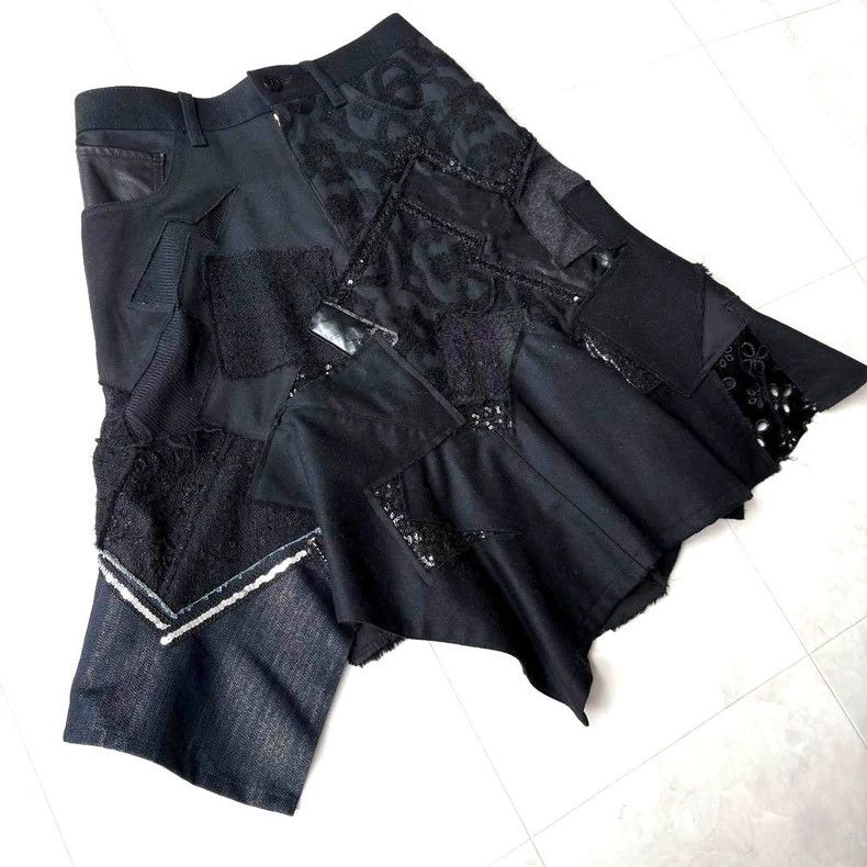 Junya Watanabe Junya Watanabe AD2014 Patchwork Skirt Size 28" / US 6 / IT 42 - 1 Thumbnail